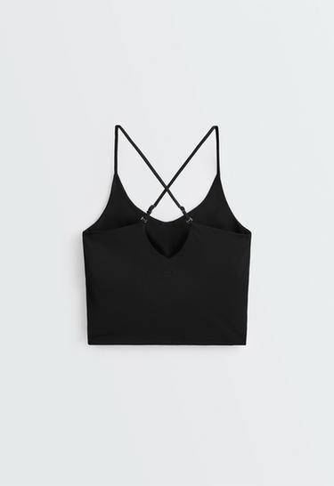 Comfortlux adjustable-strap tank top — BLACK 8