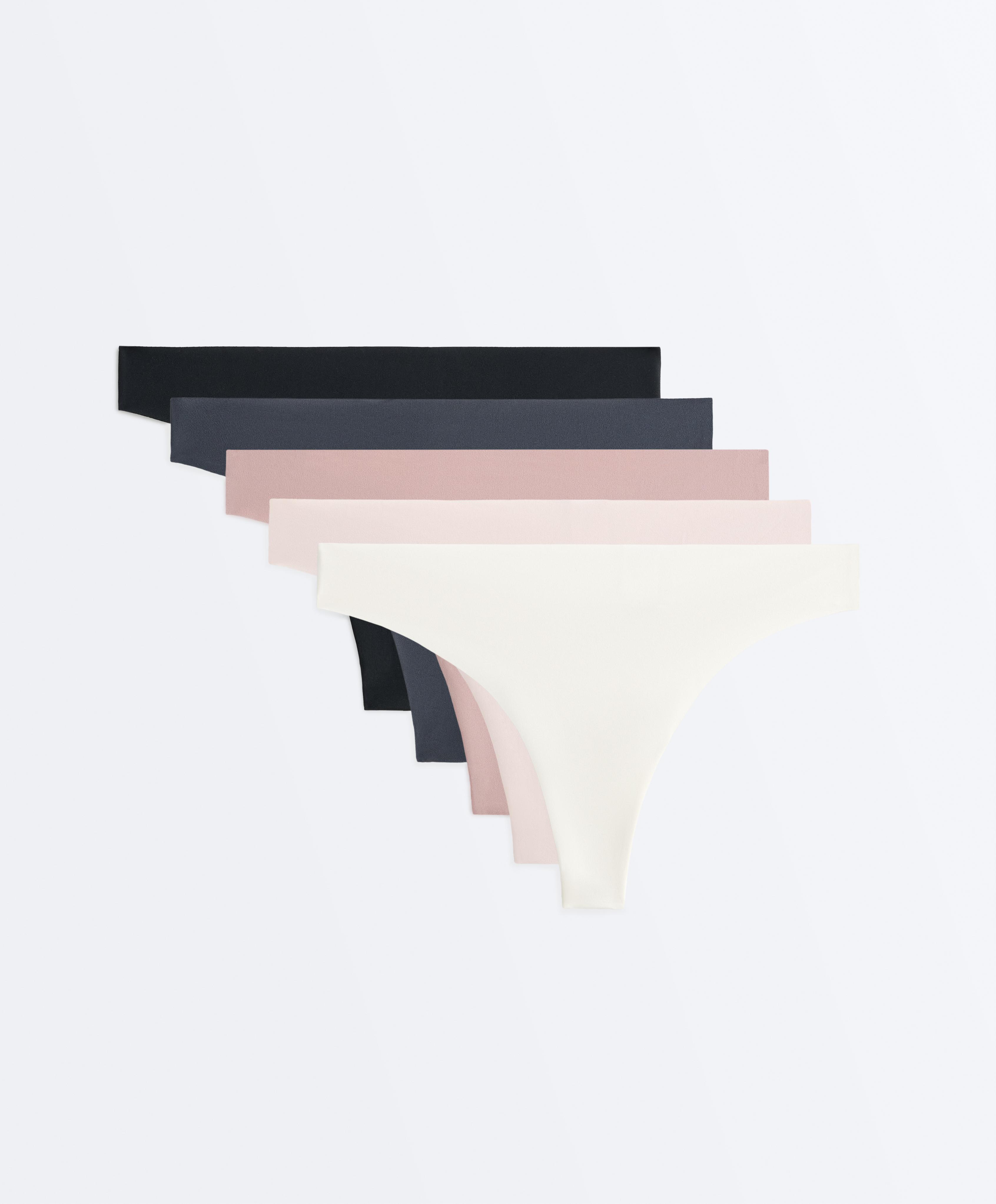 5 سراويل ثونغ من البولي أميد الممزوج مقصوصة بالليزر 5 سراويل ثونغ من البولي أميد الممزوج مقصوصة بالليزر