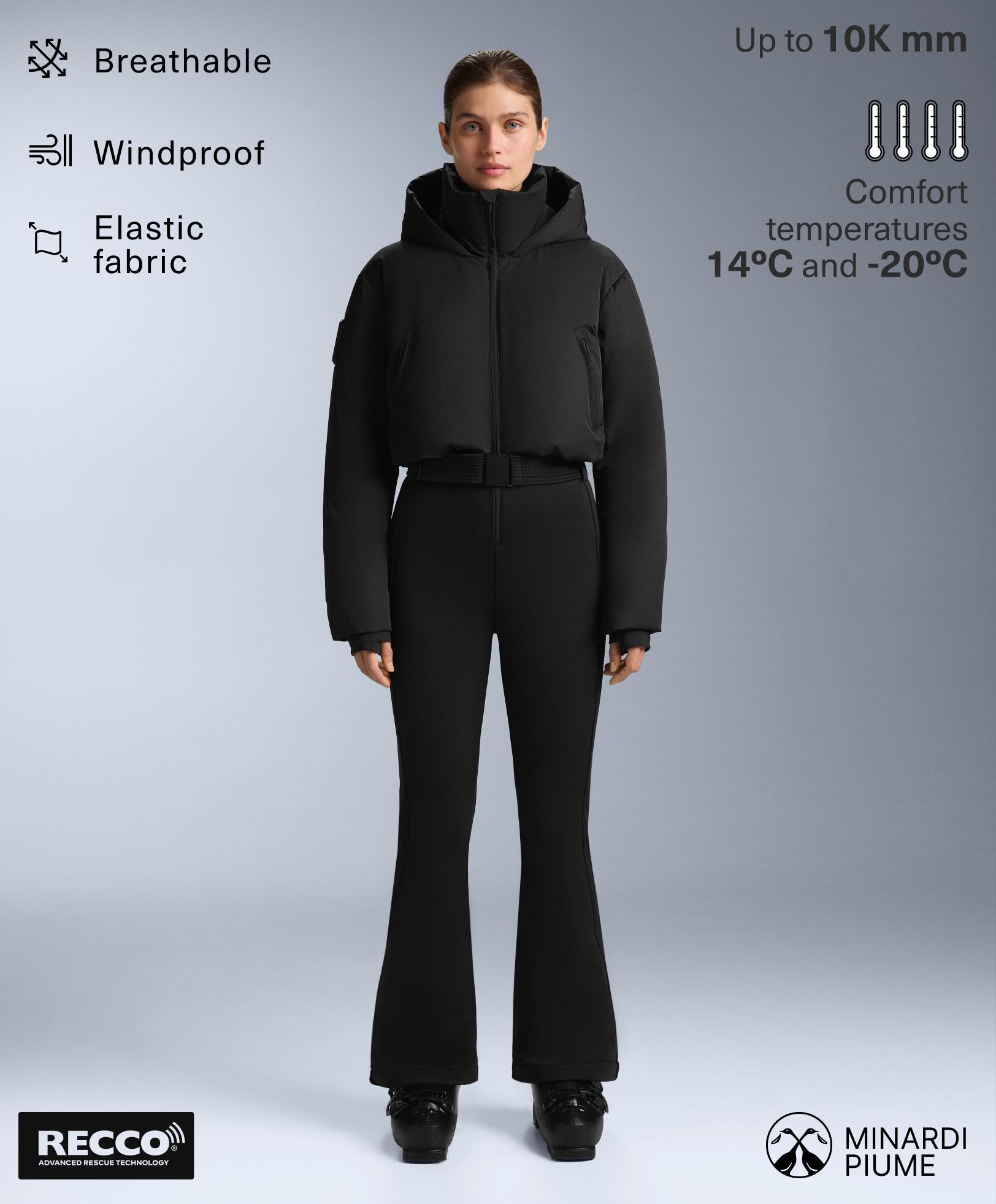 MINARDI PIUME SKI water-resistant padded 80% down and 20% feather jumpsuit