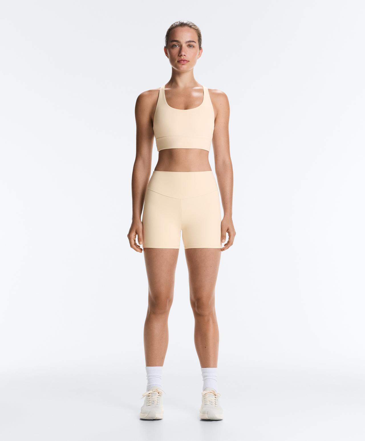 Hot pants high rise Comfortlux 10 cm — SAND