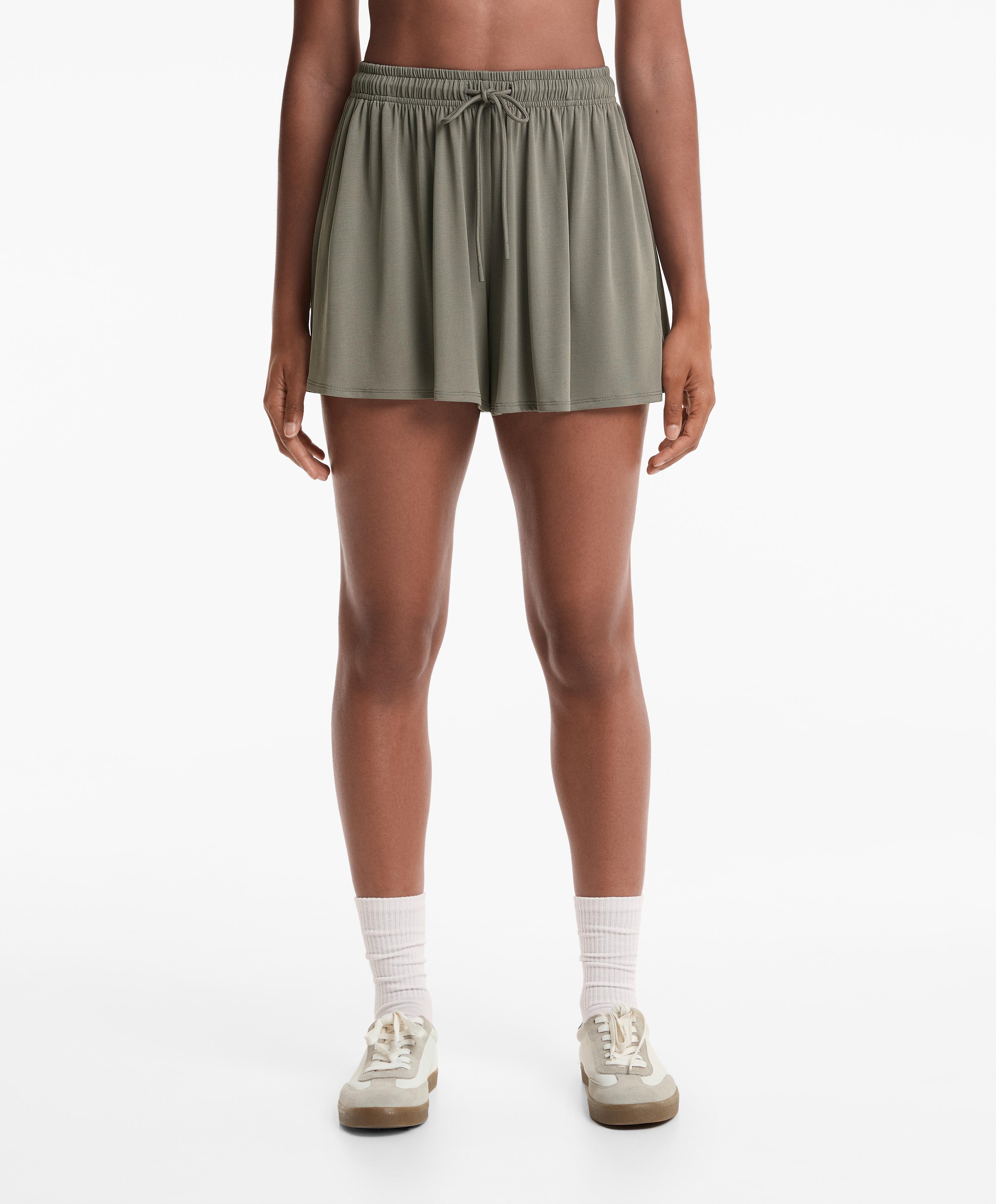 Floaty wide-leg shorts with modal Floaty wide-leg shorts with modal
