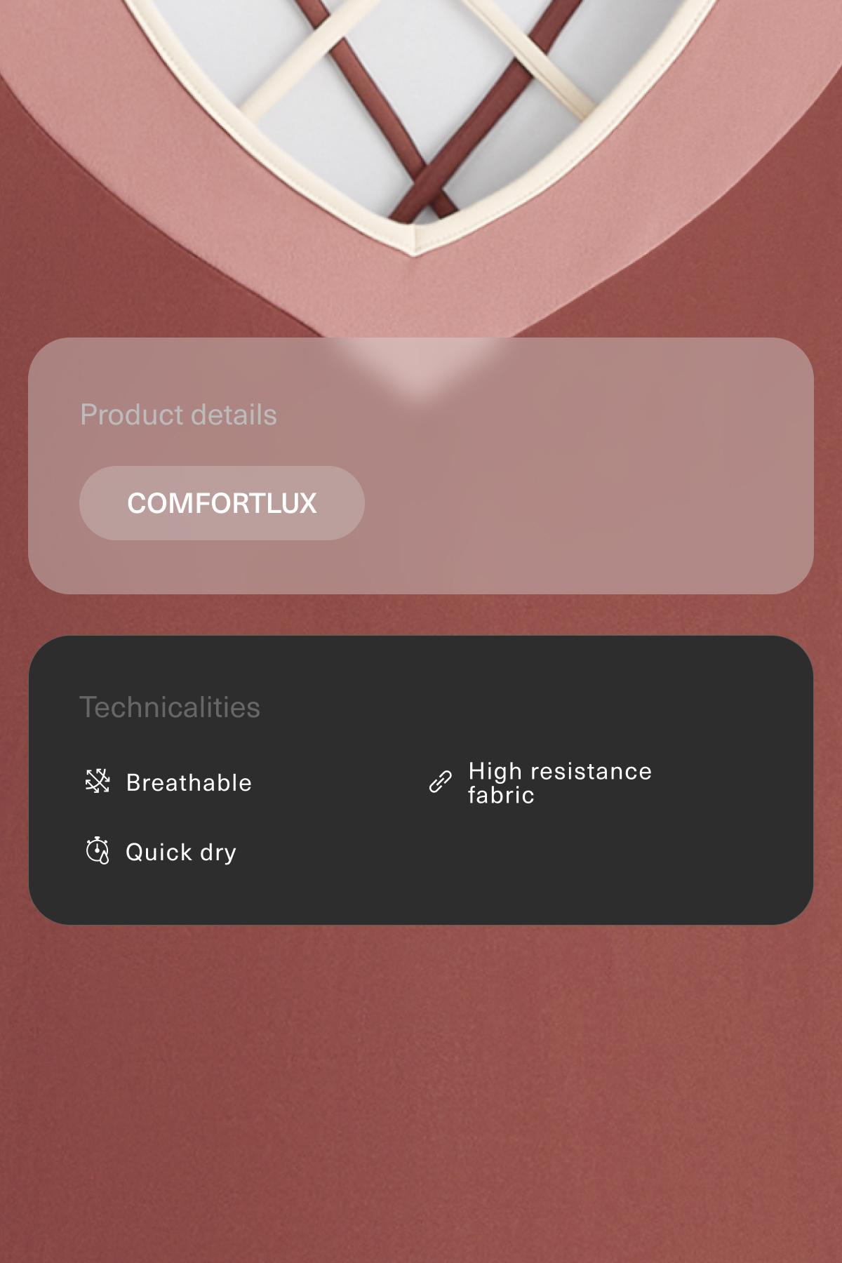 Comfortlux block long jumpsuit — MAHOGANY