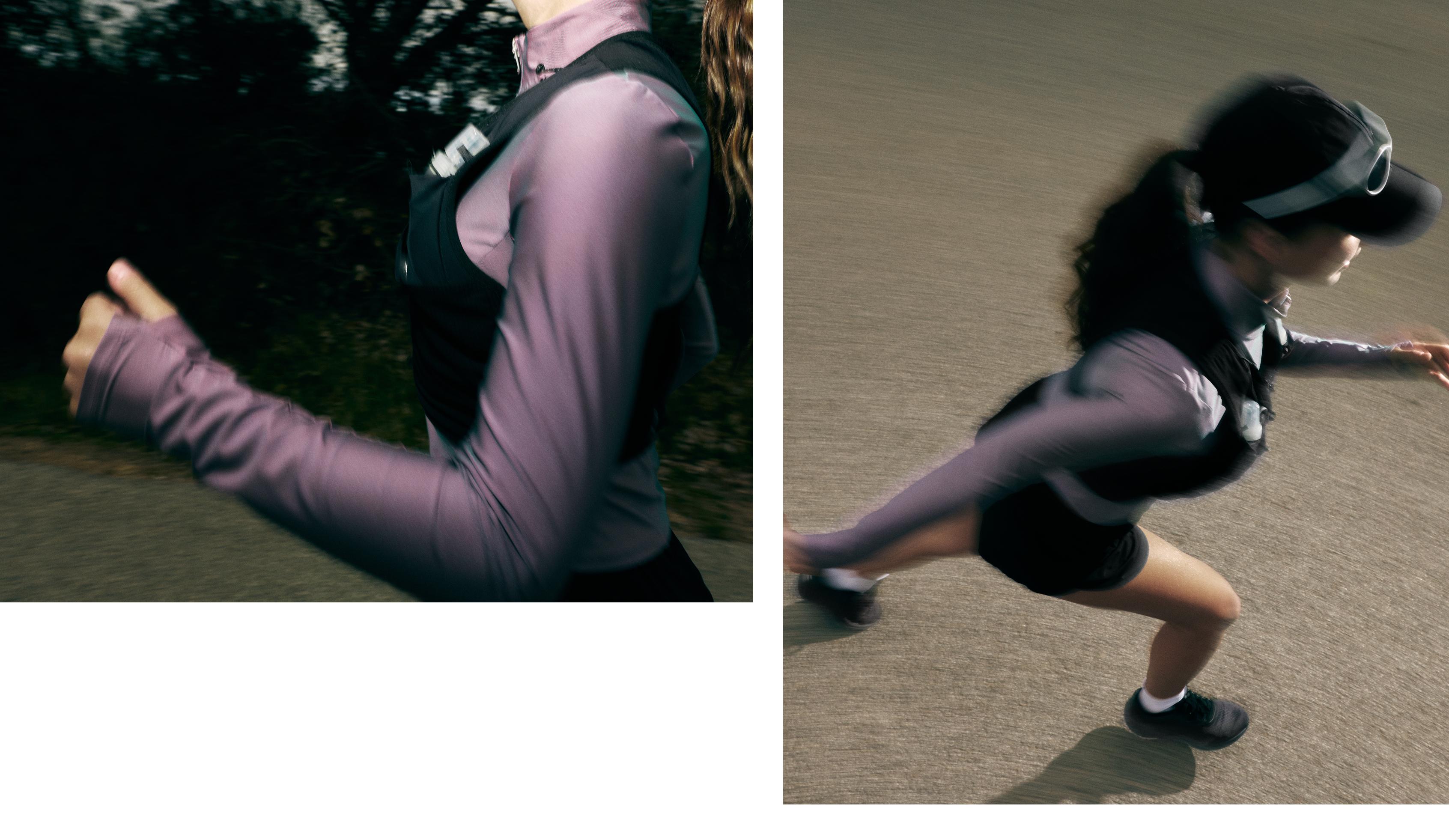 Iridescent technical jacket — WASHED PURPLE
