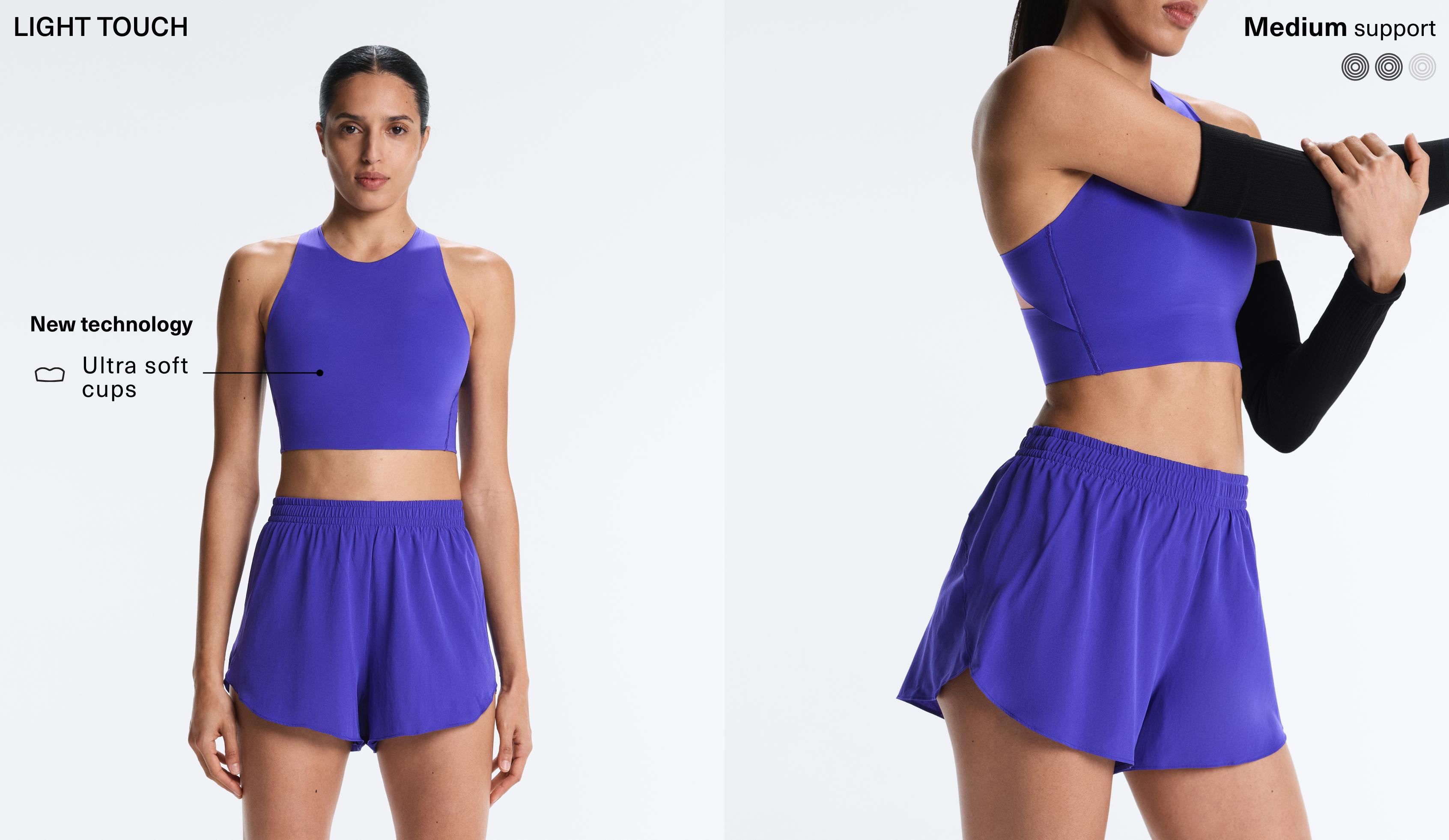 Light-Touch-Tanktop mit gekreuztem Rückenteil Light-Touch-Tanktop mit gekreuztem Rückenteil