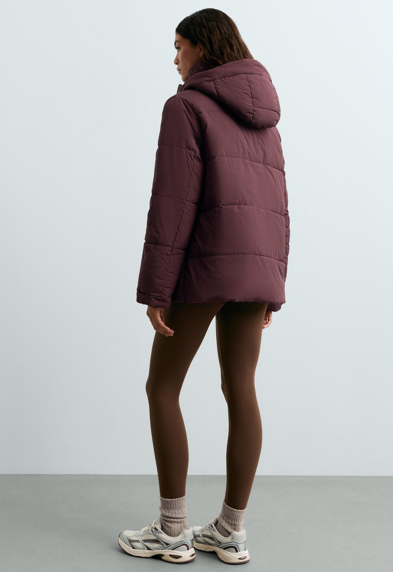 Water-repellent primaloft® padded jacket — DARK WINE RED