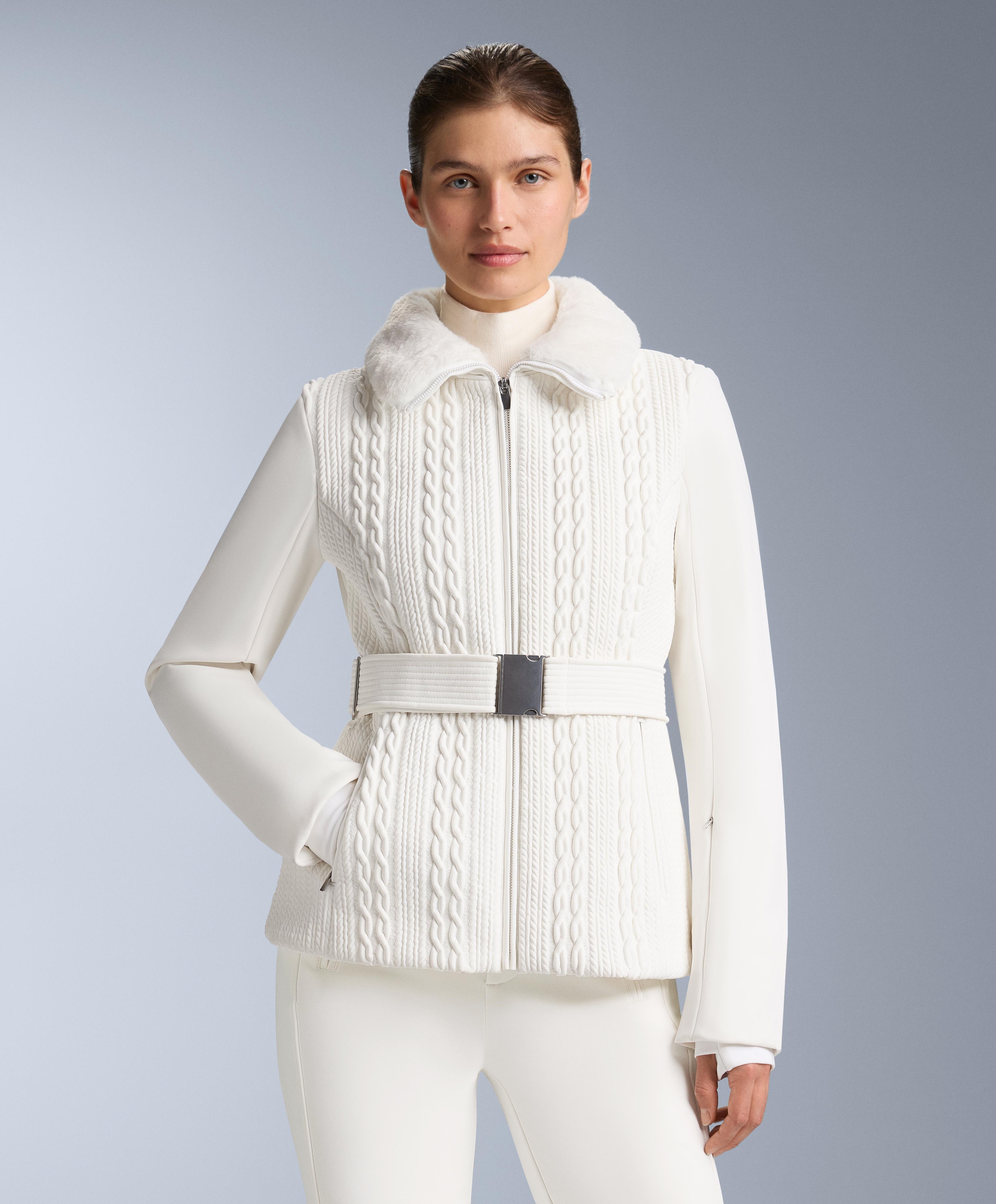Primaloft® SKI super-slim fit water-resistant jacket — WHITE
