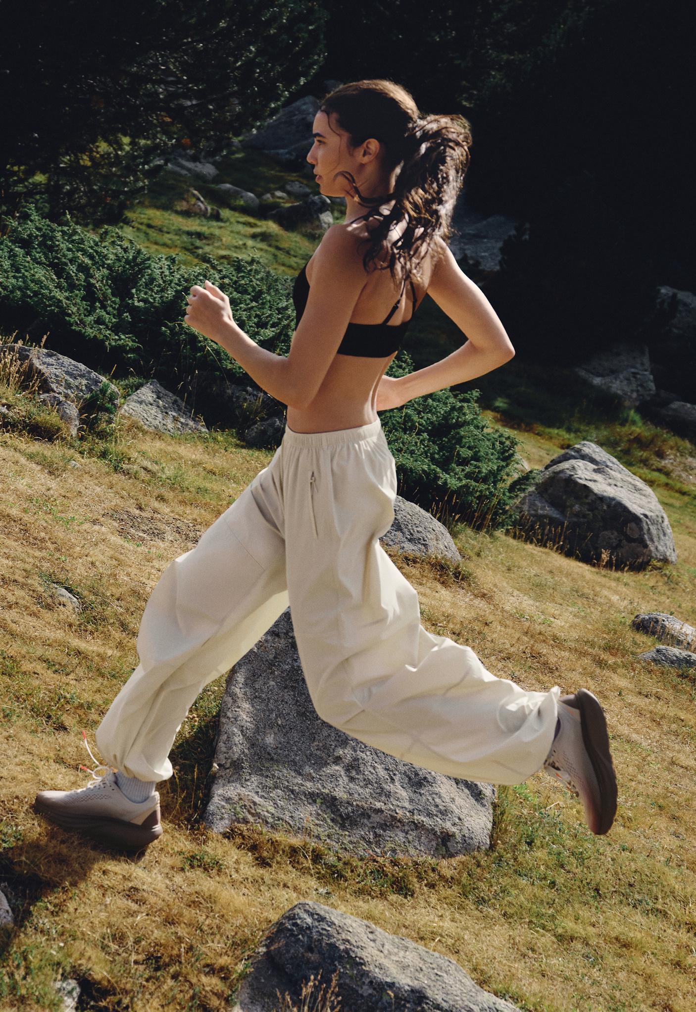 Adjustable technical wide-leg trousers — MARBLE