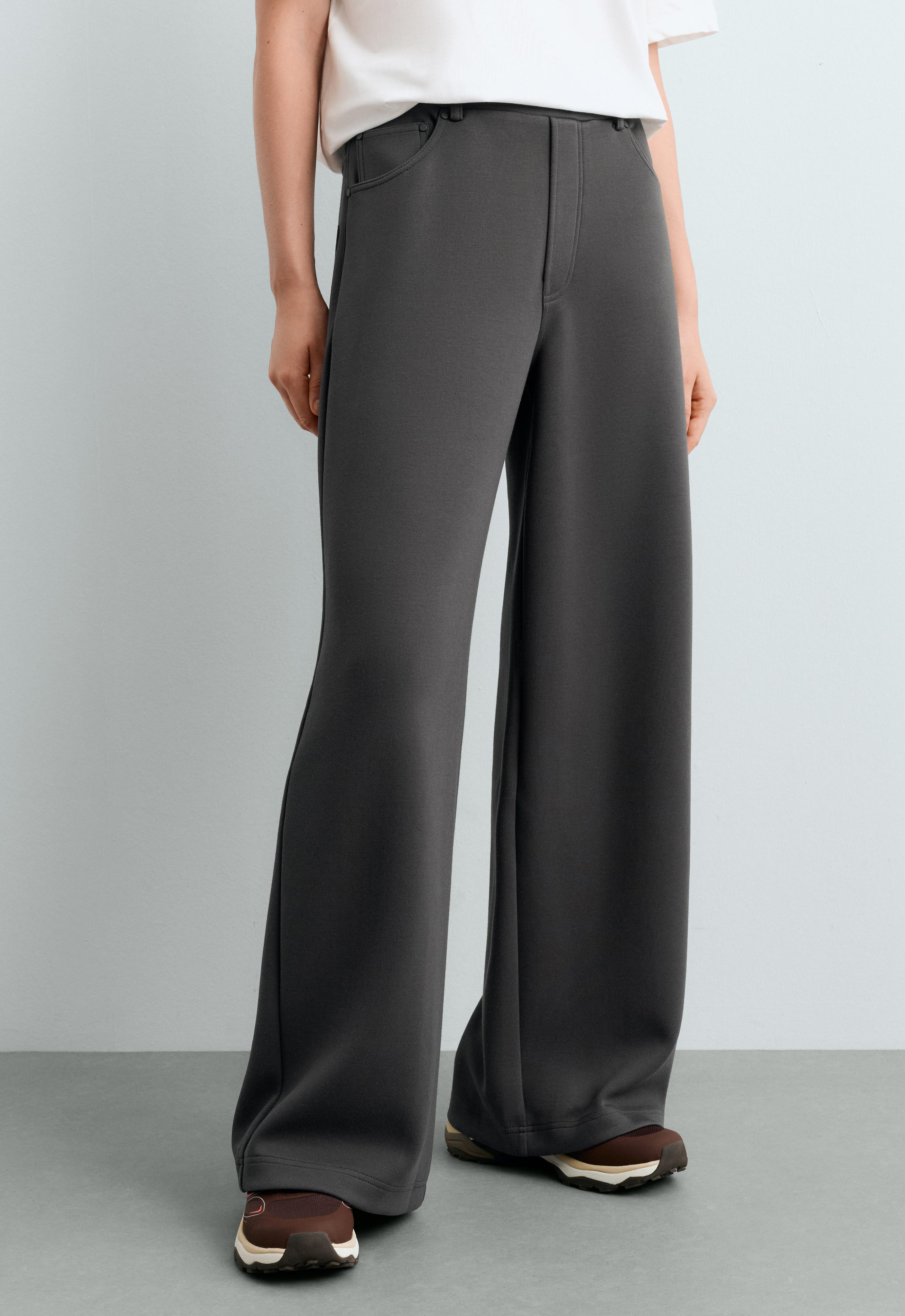 Lange, weite 5-Pocket-Hose