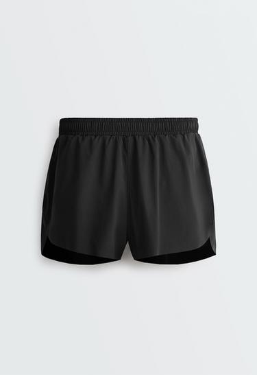 6cm low-rise technical shorts — BLACK 7