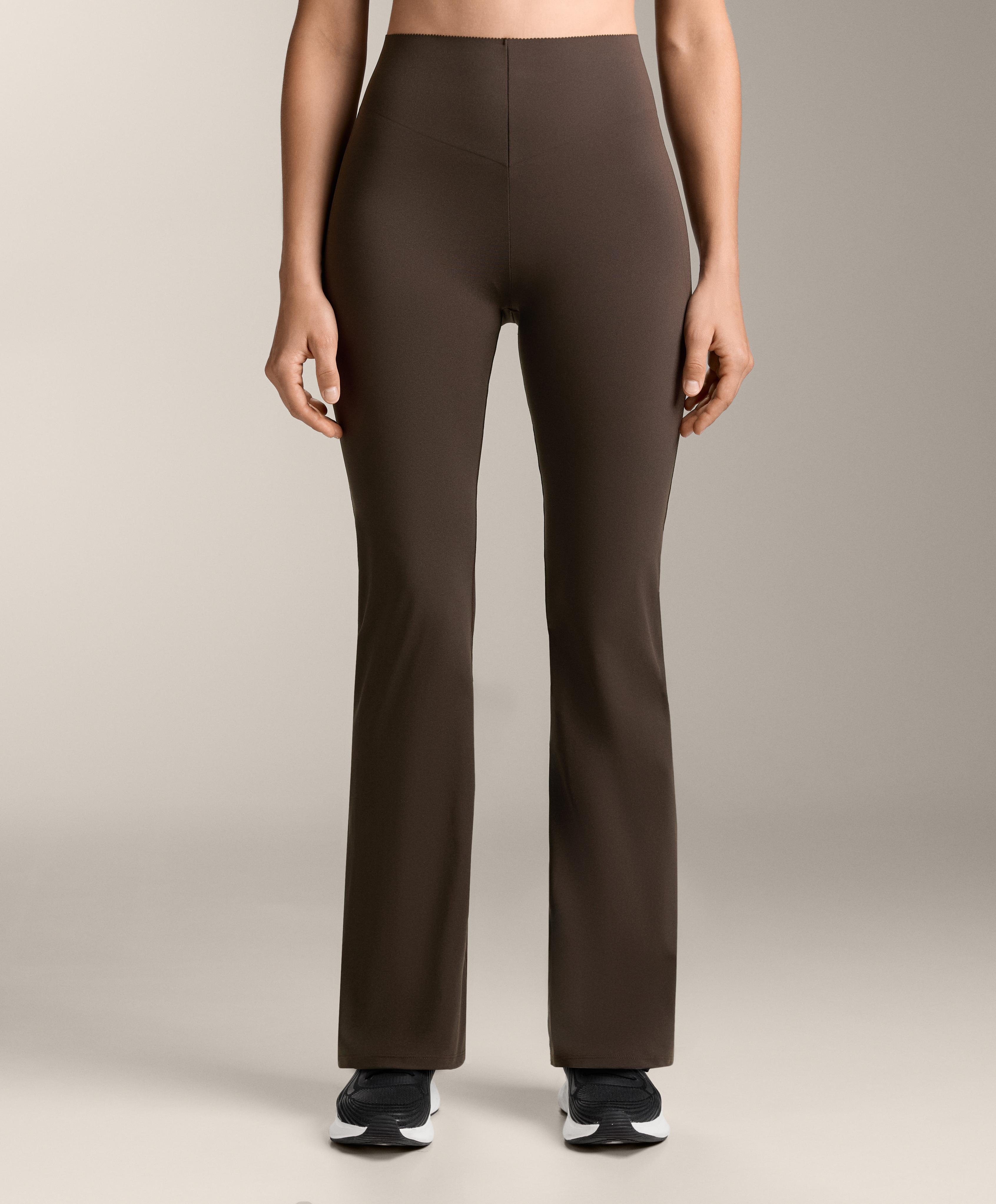 Raise up compressive 80cm flare trousers