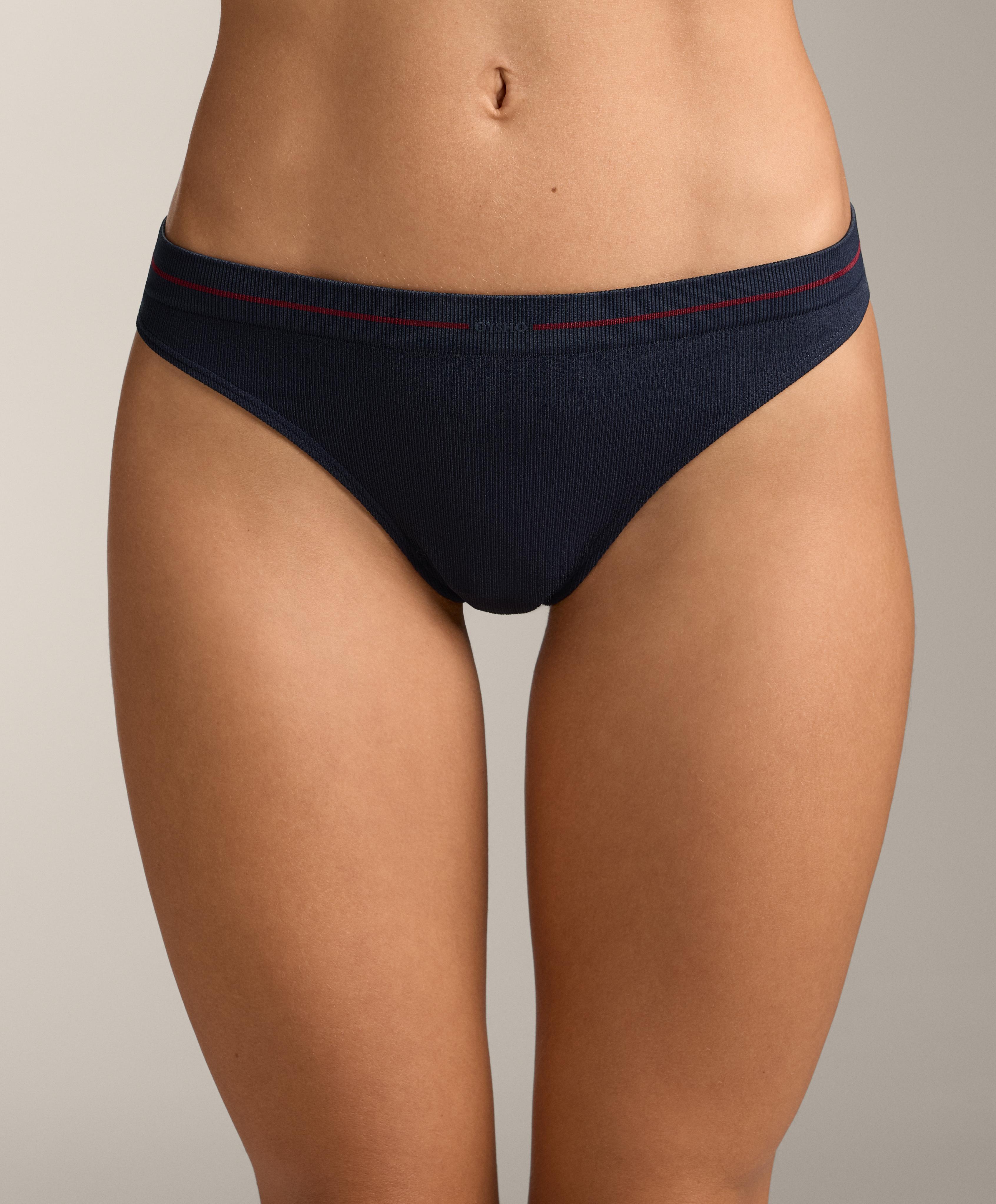 3 seamless Rib soft touch Brazilian briefs