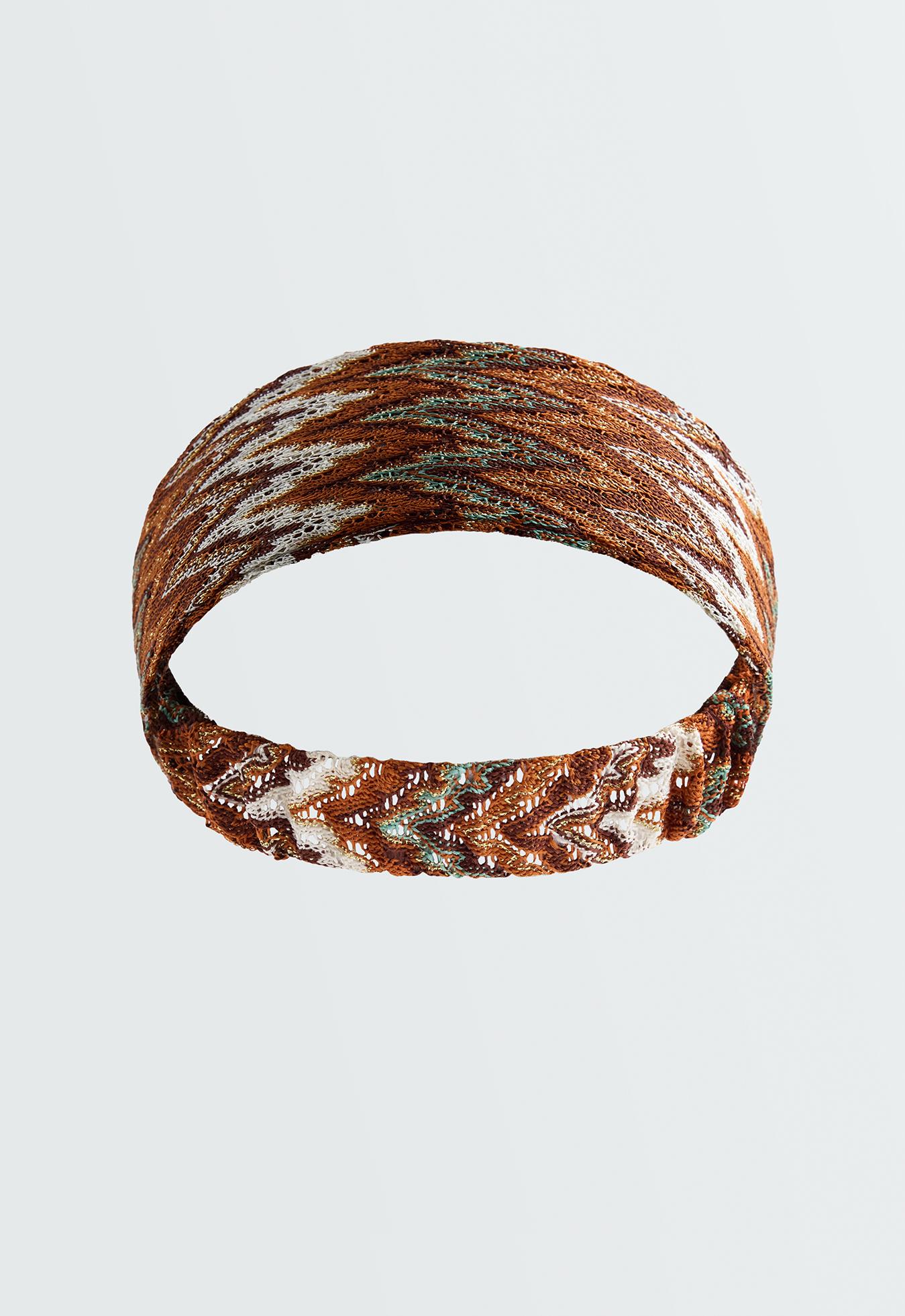 Herringbone headband — BEIGE