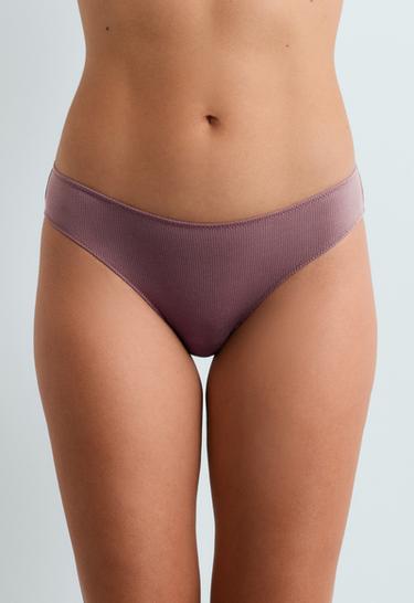 5 rib cotton classic briefs — DUSTY MAUVE 2