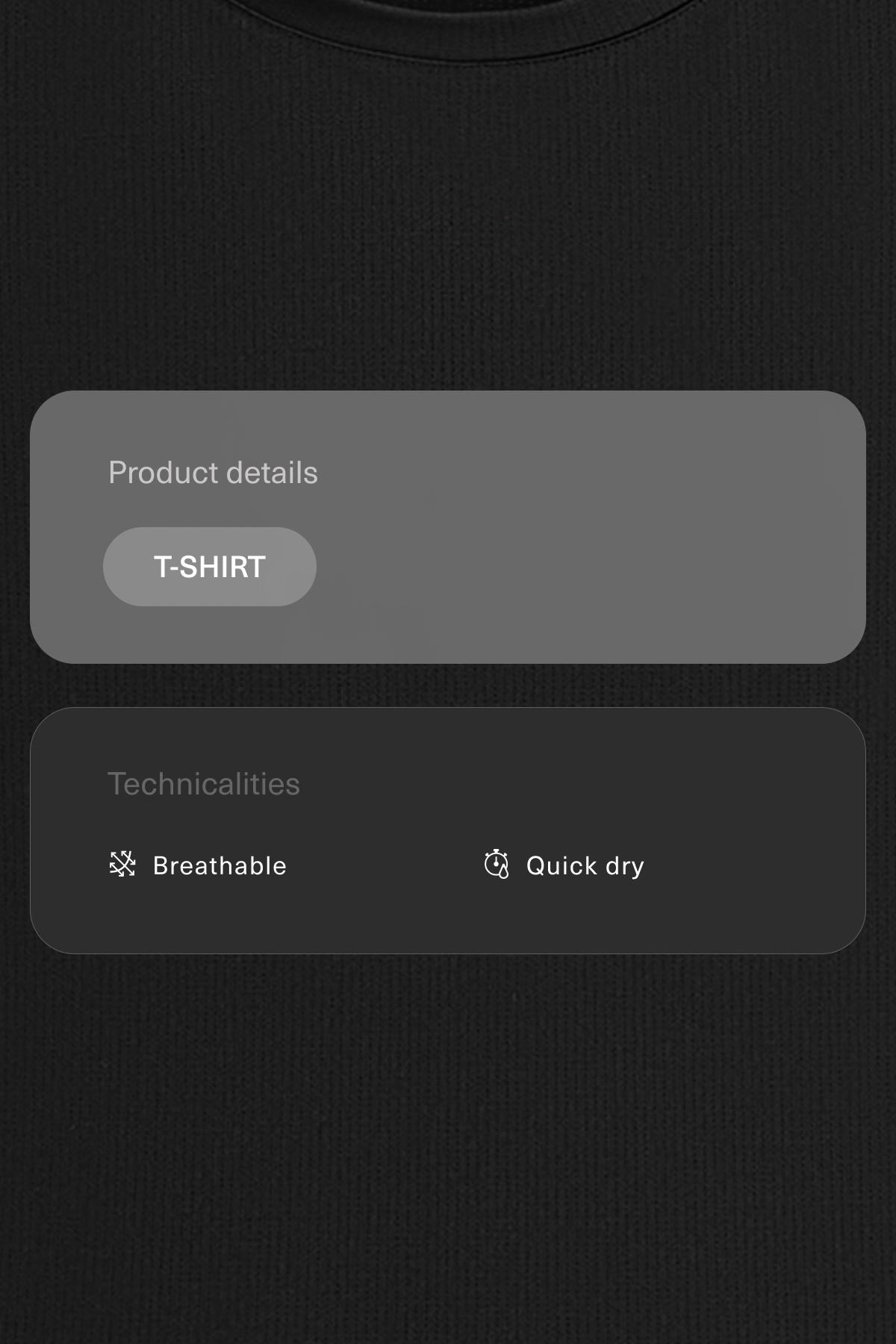 Technical sleeveless T-shirt — BLACK