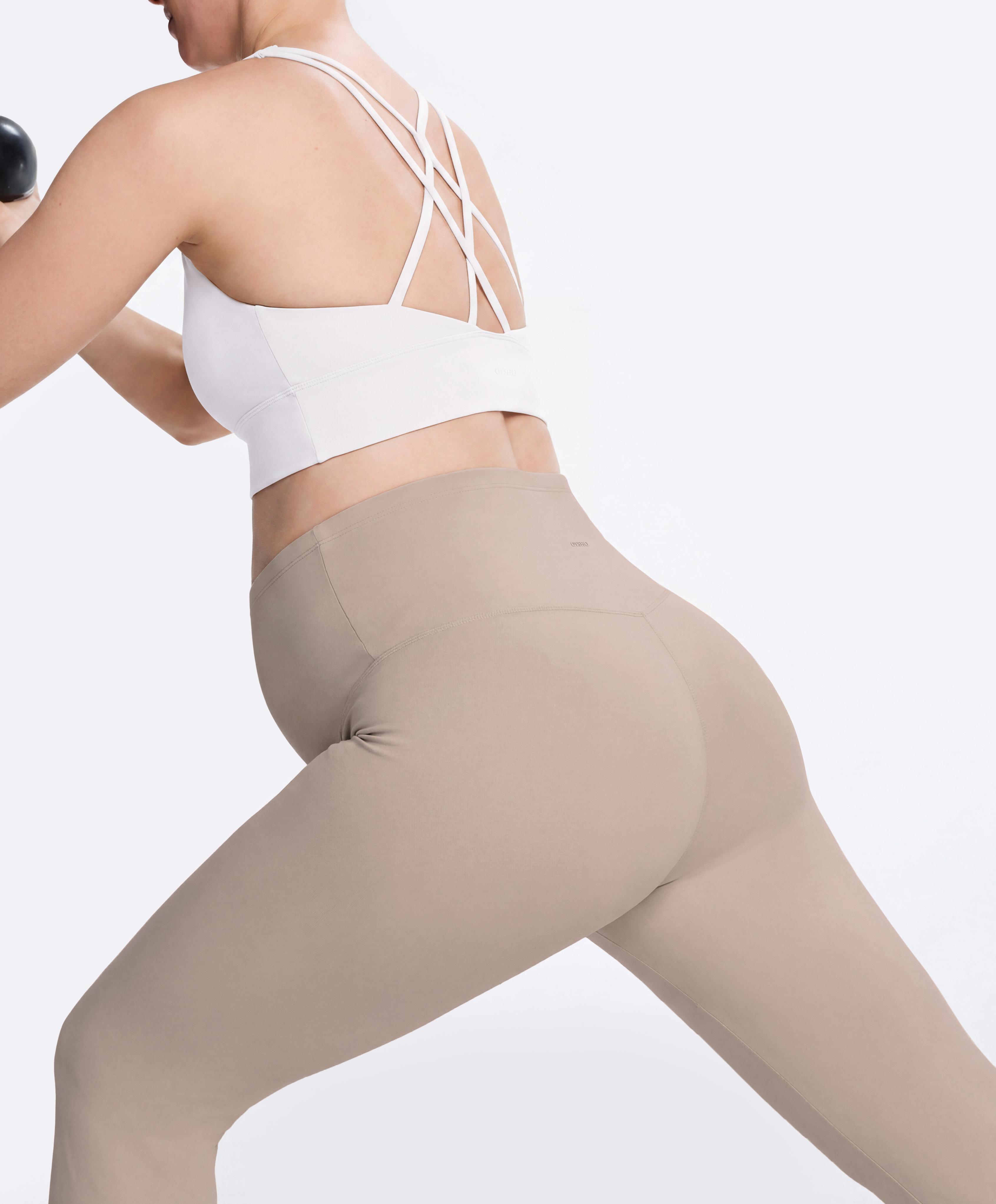 Comfortlux maternity straight-leg trousers — LIGHT STONE