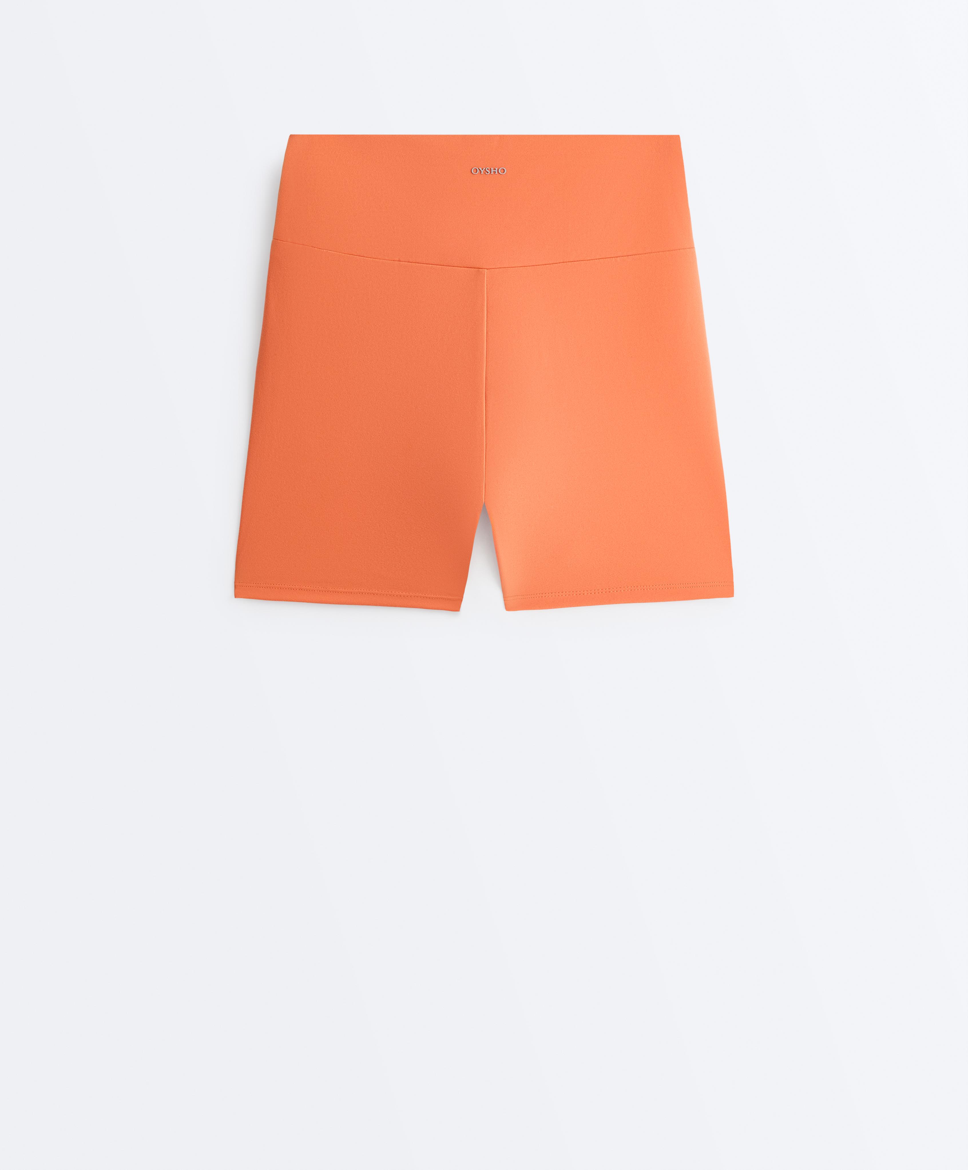 Comfortlux high-waisted 10cm hot pants — WASHED ORANGE