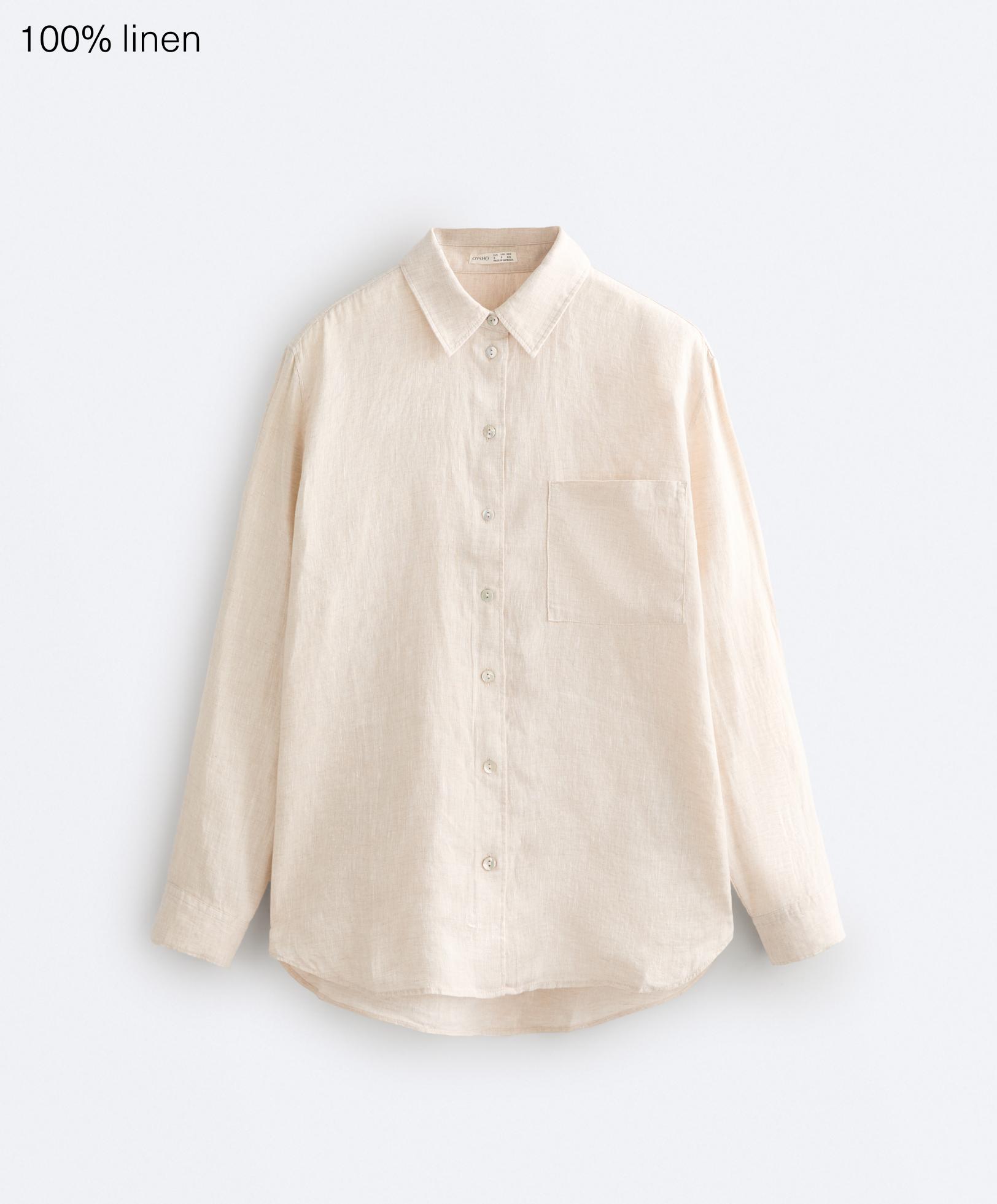 100% linen relaxed shirt 100% linen relaxed shirt