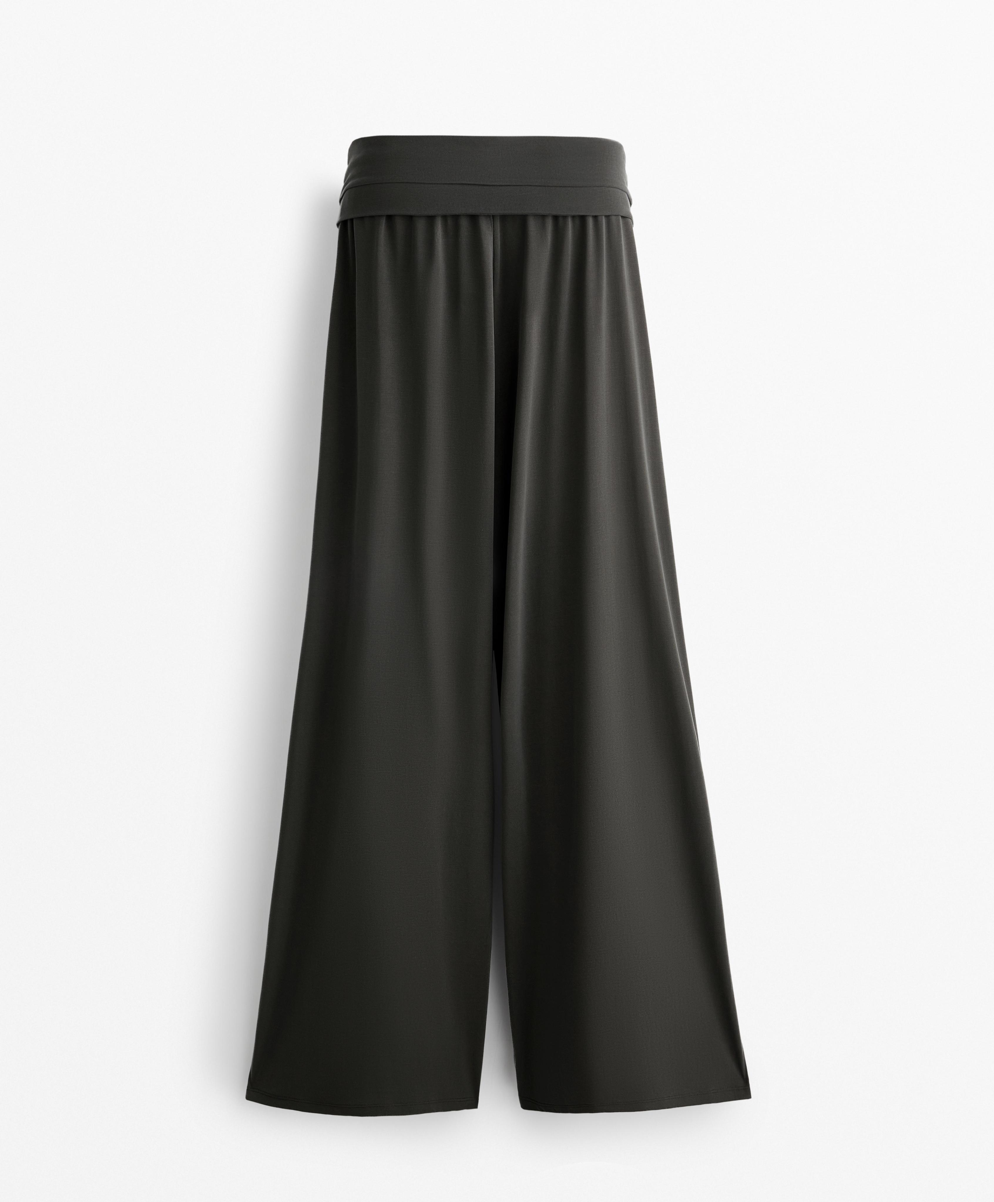 Fließende Wickelhose mit Modal