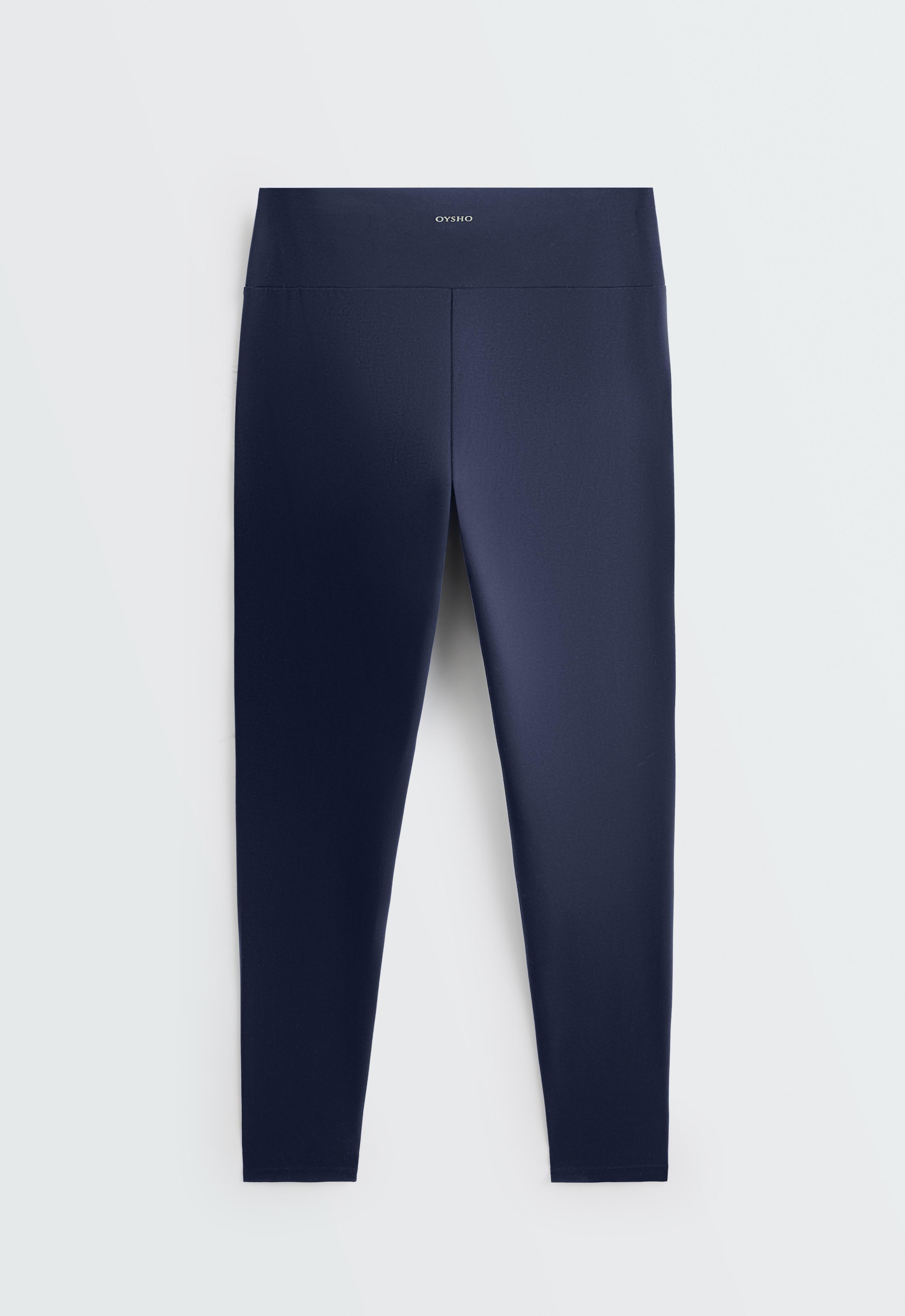 Comfortlux high-waisted ankle-length leggings — NAVY BLUE