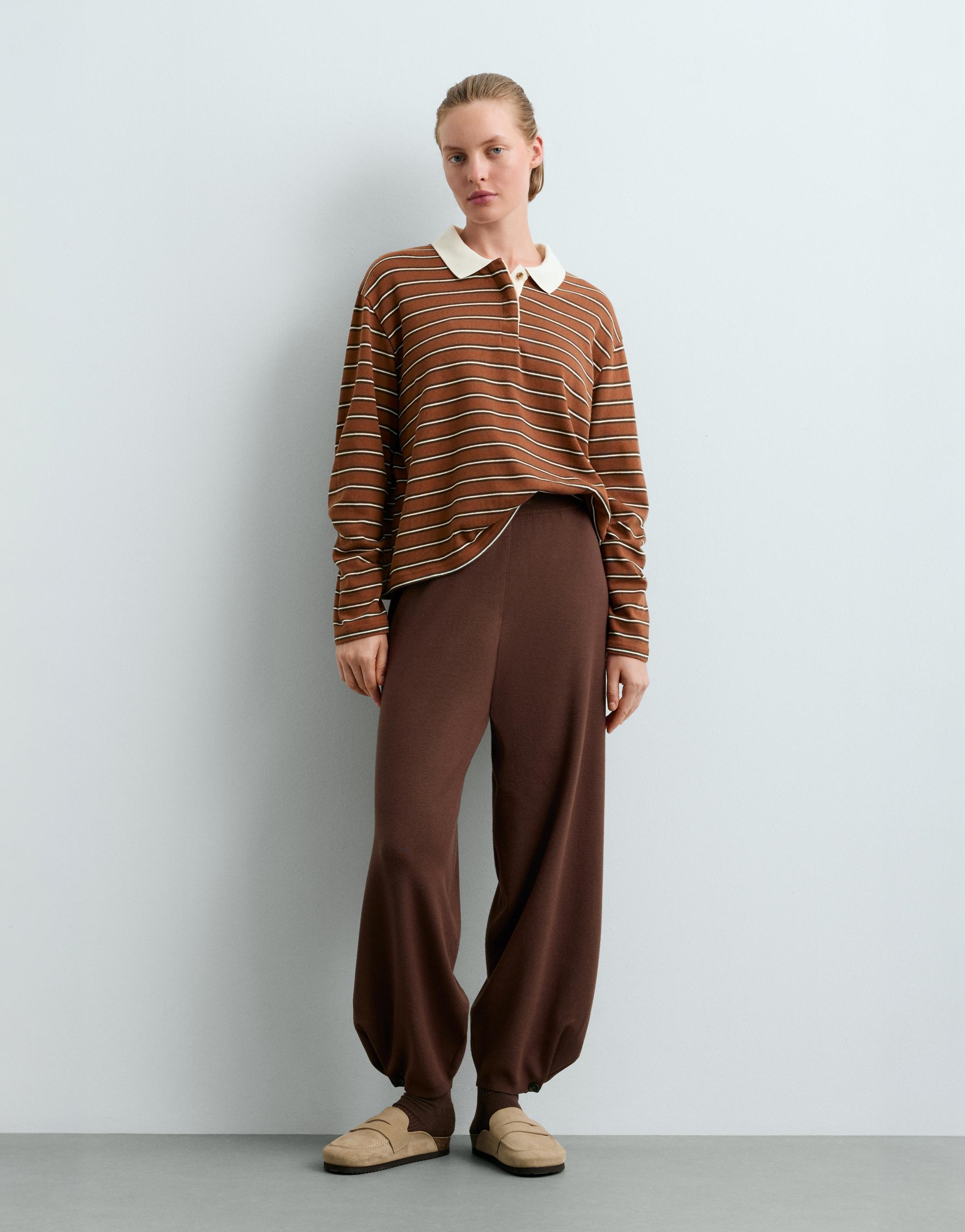 Balloon-fit knit trousers — COCOA