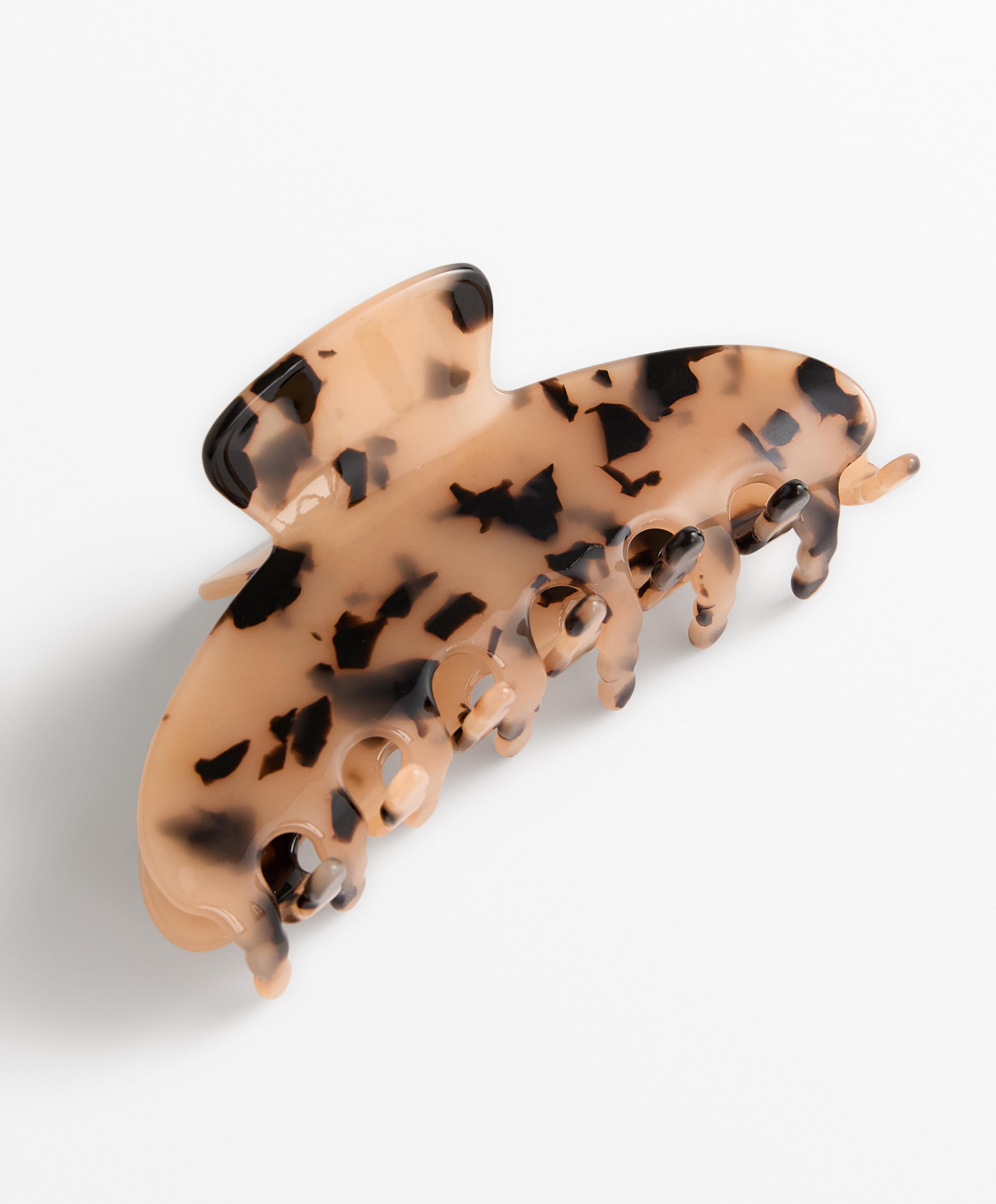 Grande pince à cheveux effet écaille de tortue Grande pince à cheveux effet écaille de tortue