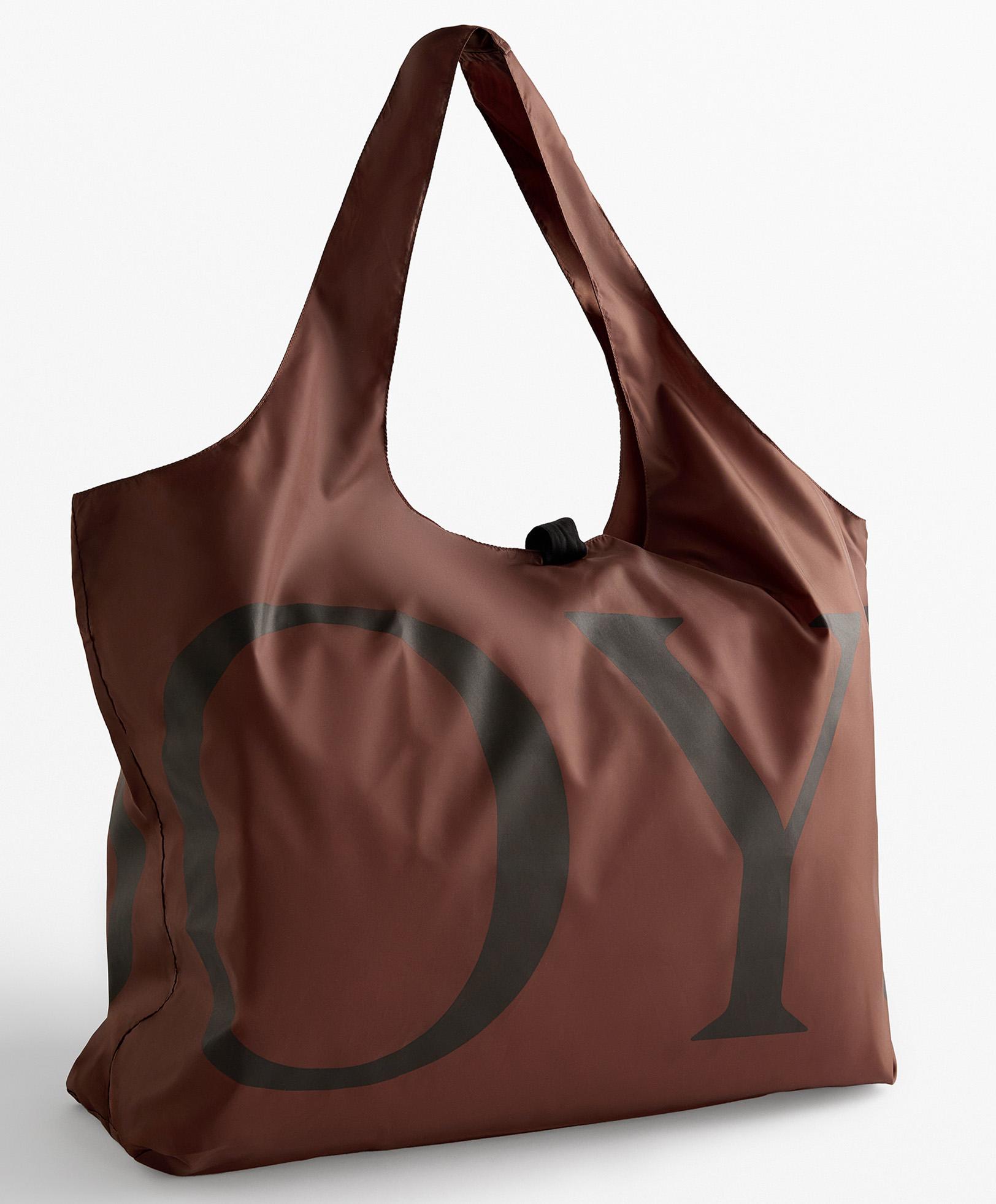 OYSHO Packable Bag — BROWN