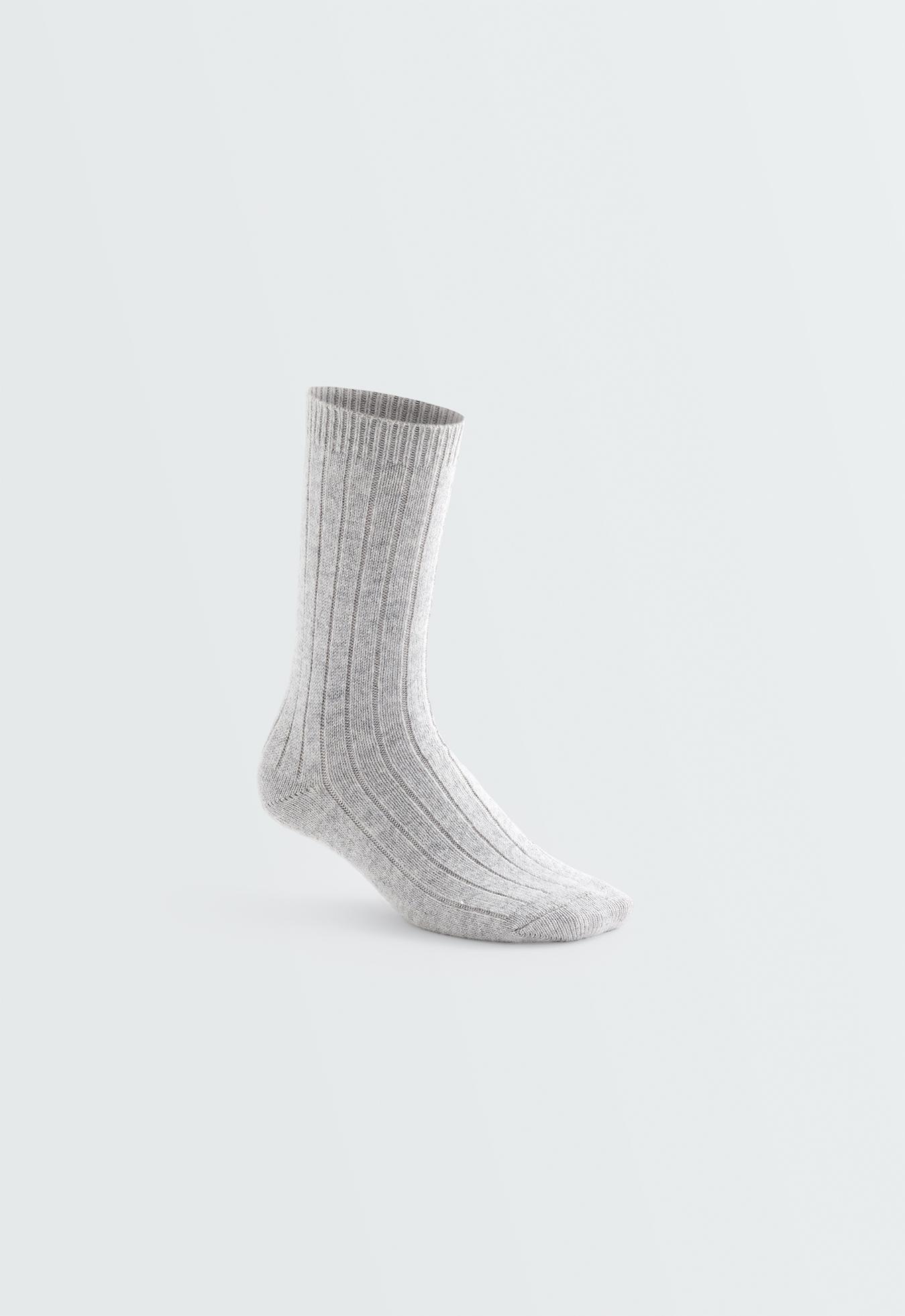 75% cashmere socks — DARK-GREY MELANGE