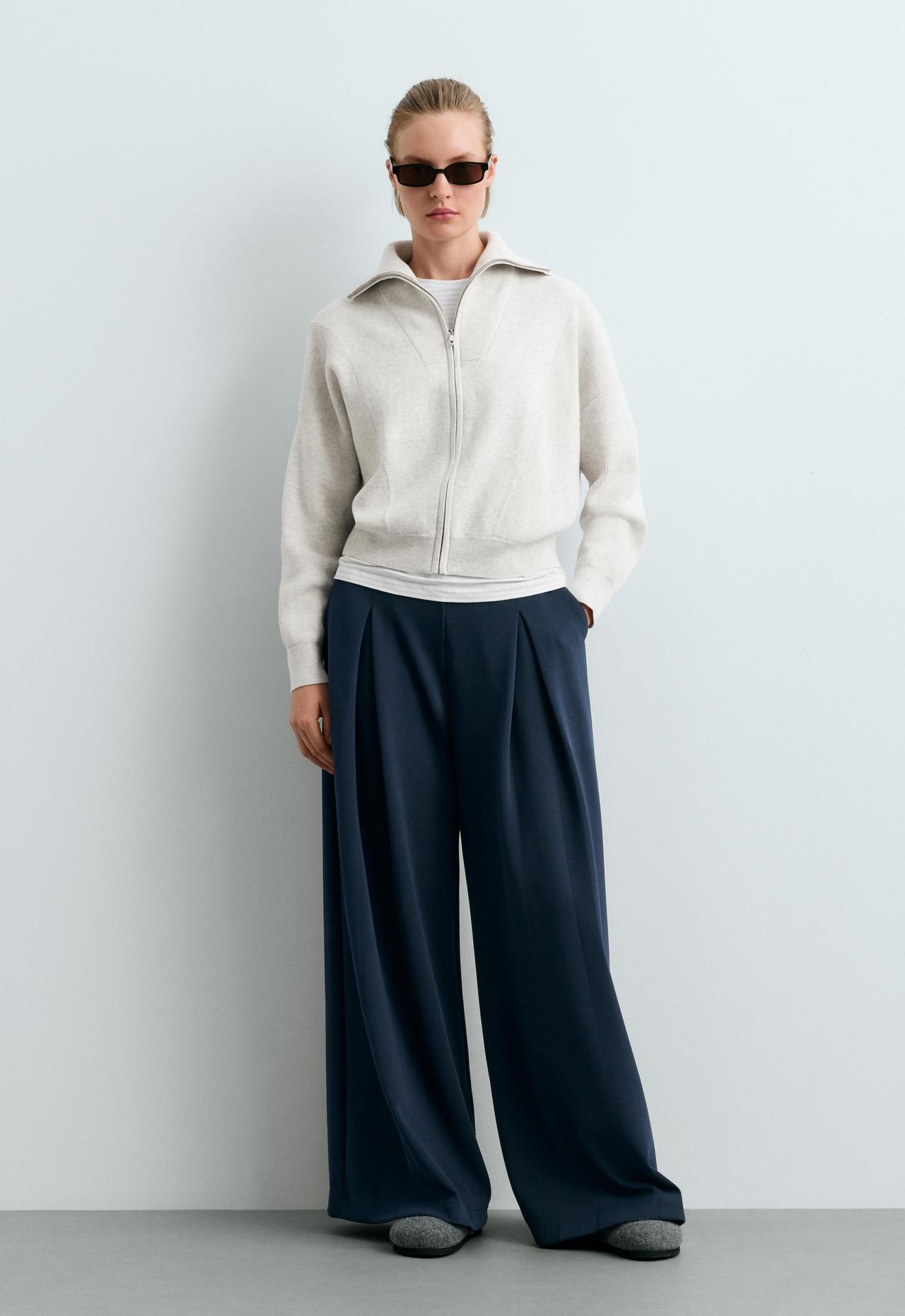 Ribbed knit jacket — ICE