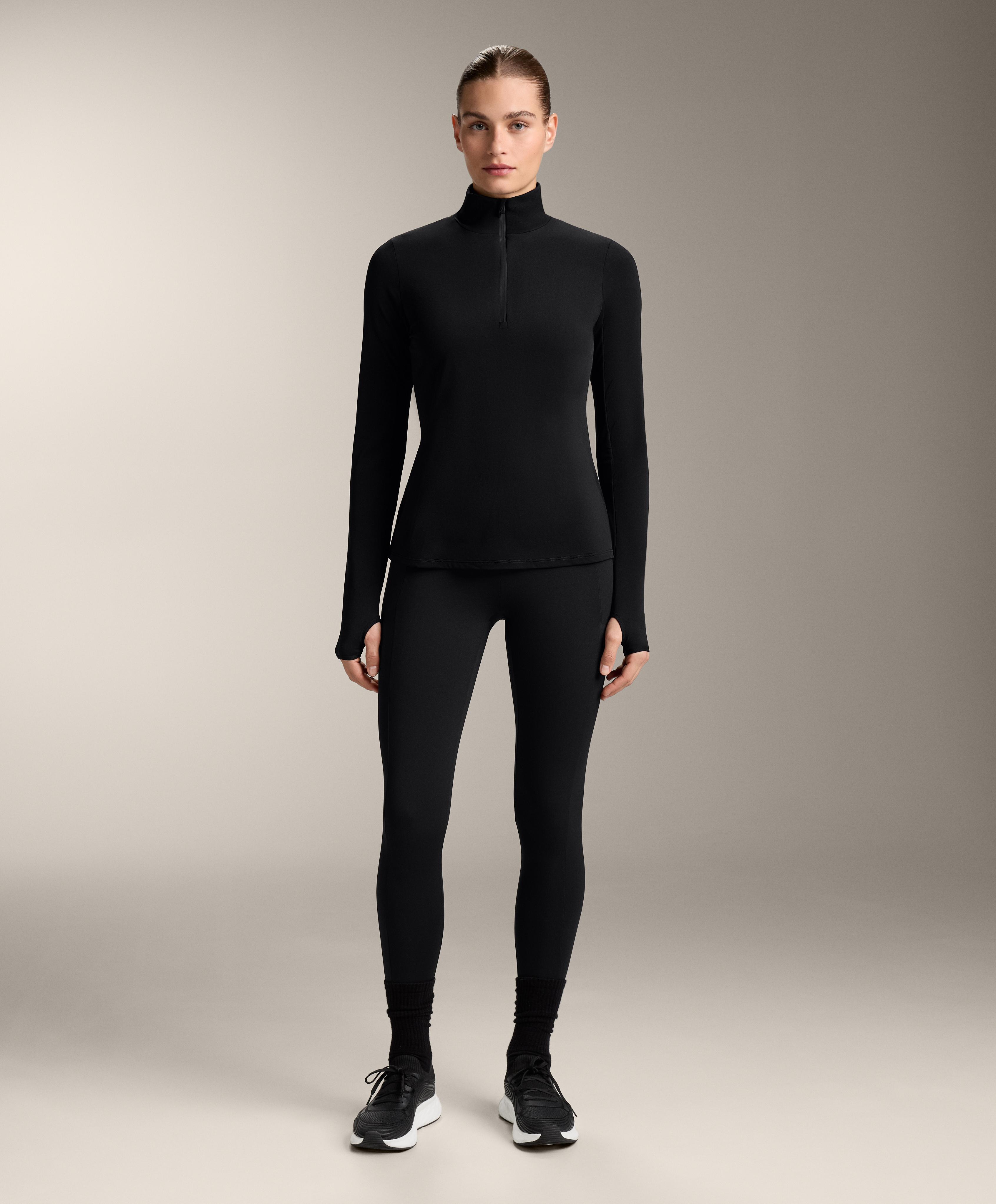 Camiseta térmica base layer media cremallera