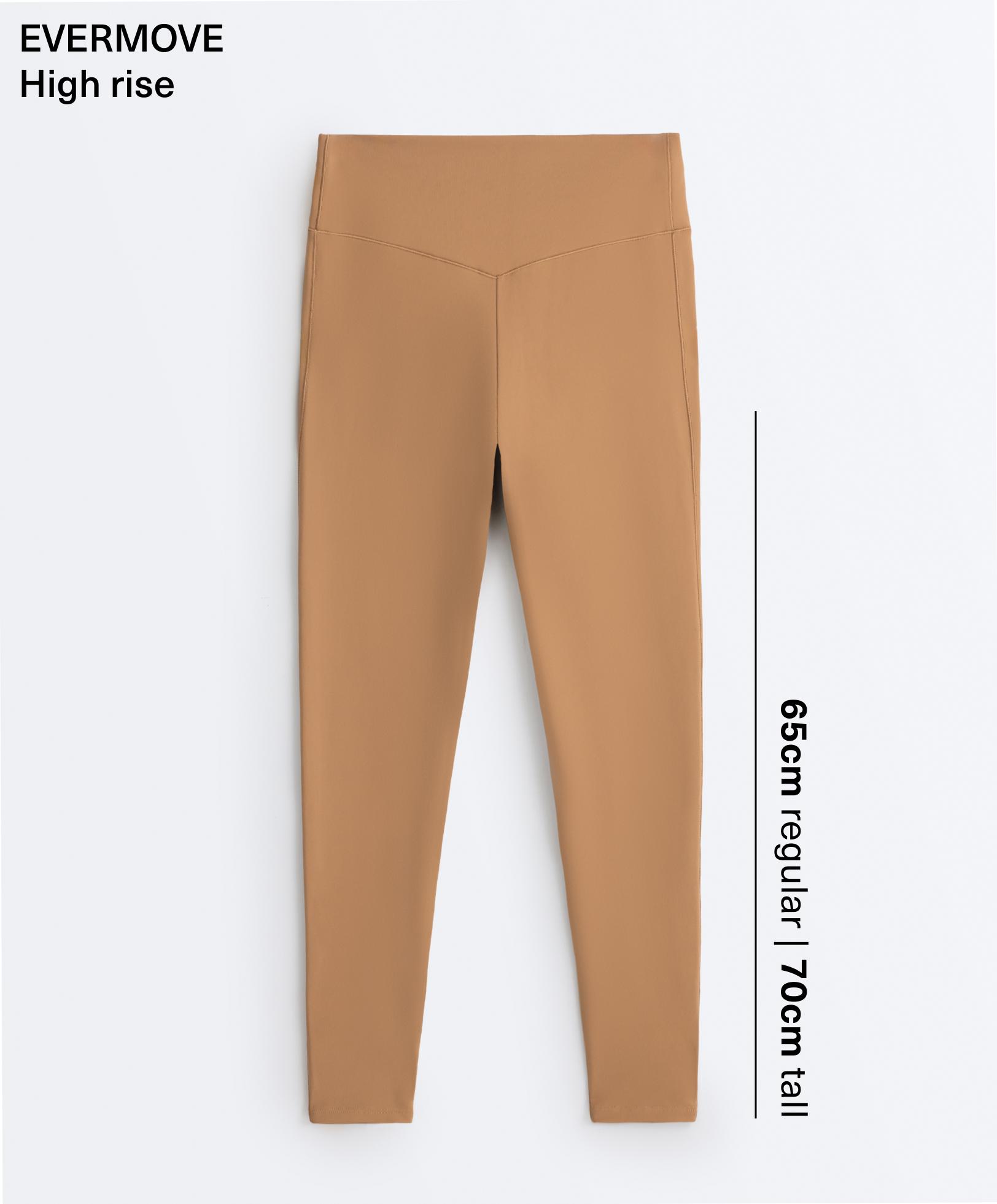 Evermove high-rise ankle-length leggings — PRALINE