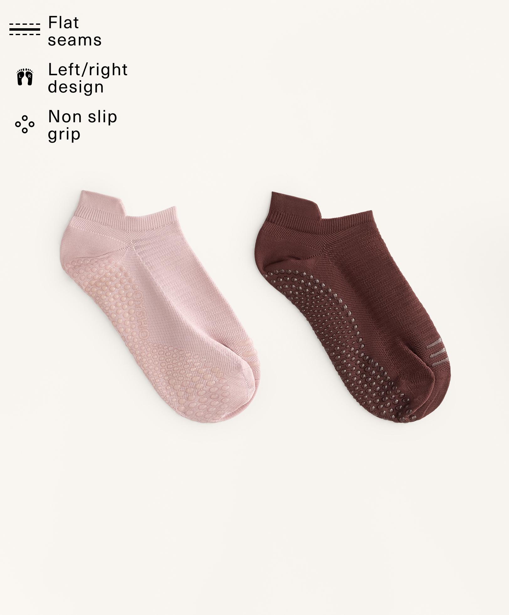 2 pairs of polyamide blend yoga and Pilates sneaker socks 2 pairs of polyamide blend yoga and Pilates sneaker socks