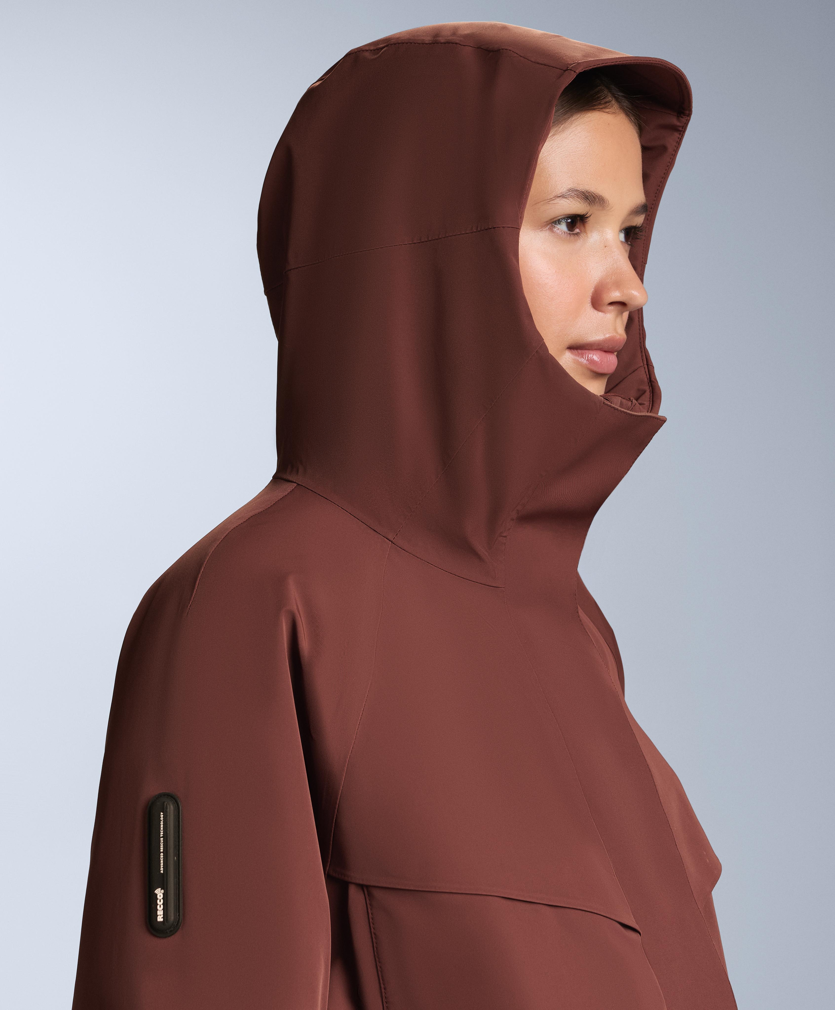 Primaloft® Feel the Performance TM SKI waterproof jacket with pockets — TERRACOTTA