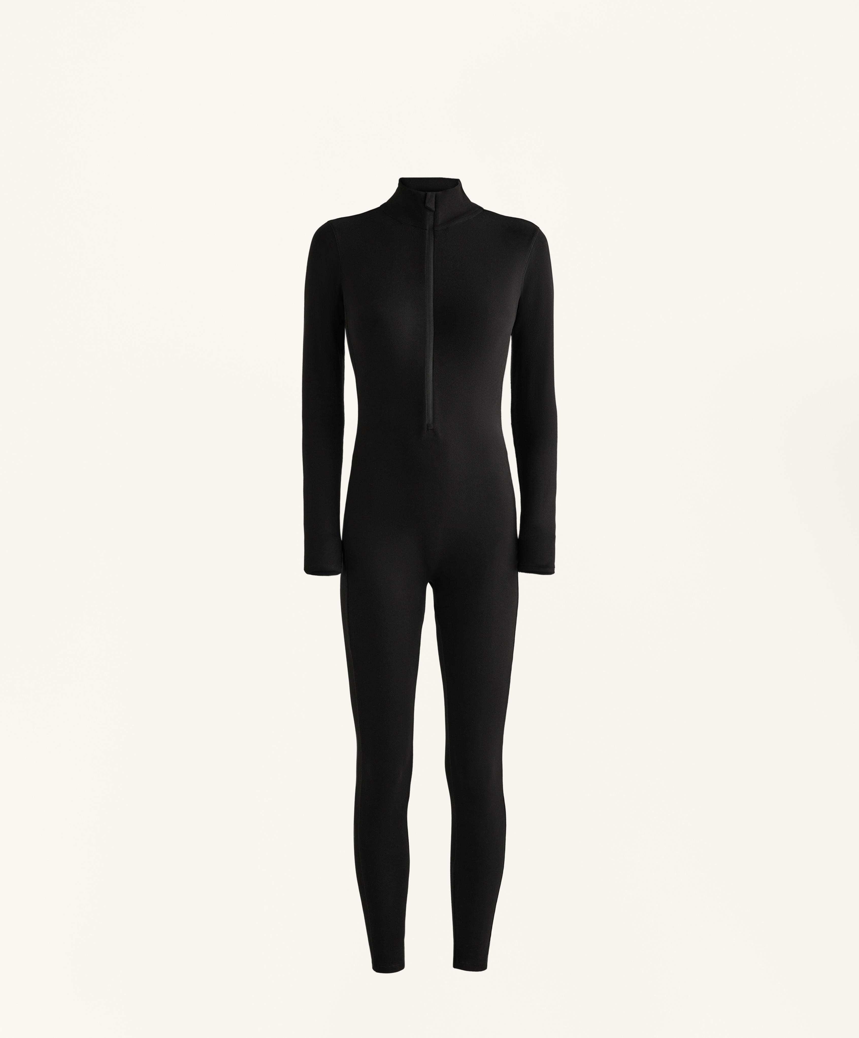 Thermal base layer jumpsuit — BLACK