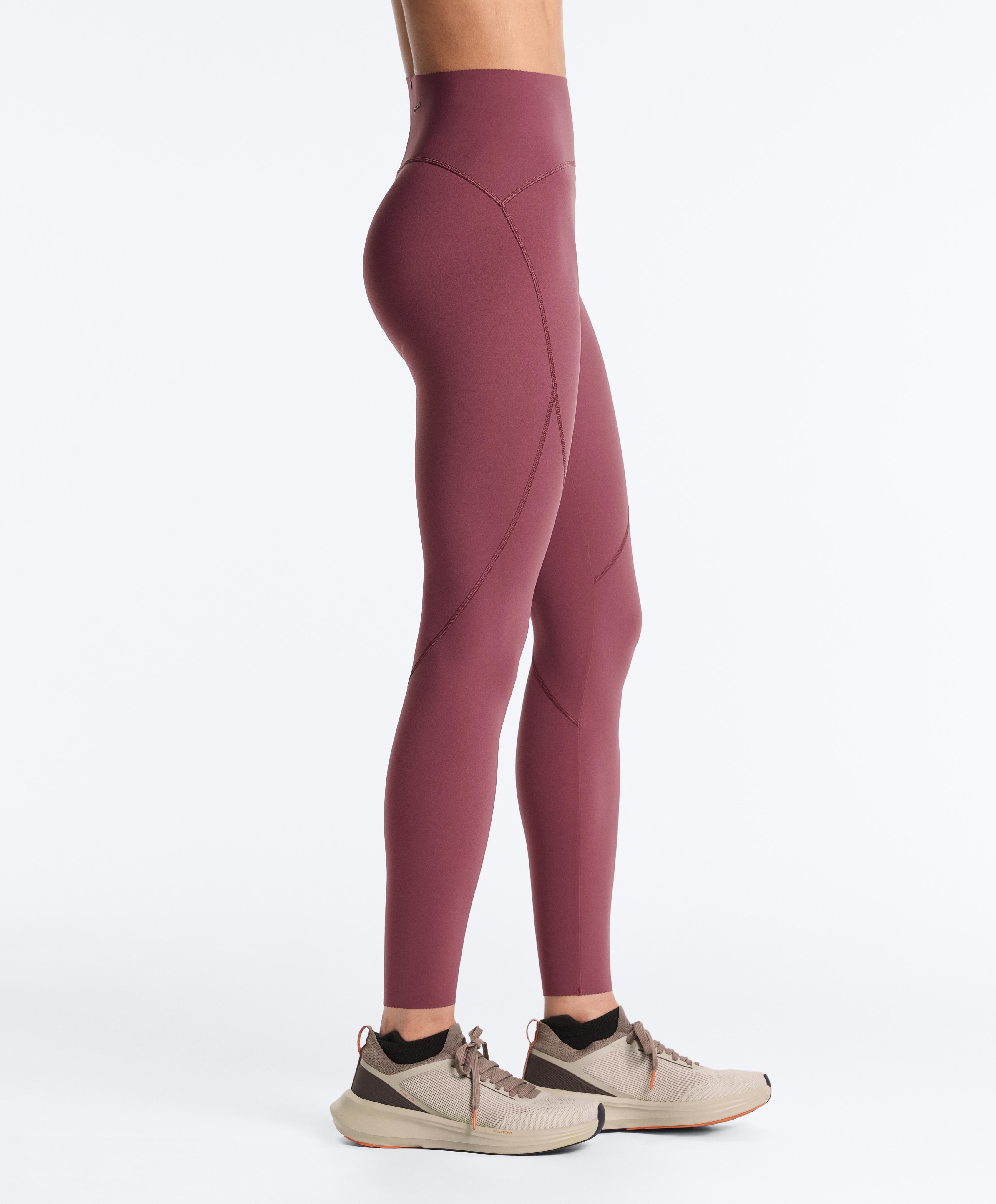 Basic compressive high-waisted ankle-length leggings — DUSTY ROSETTE