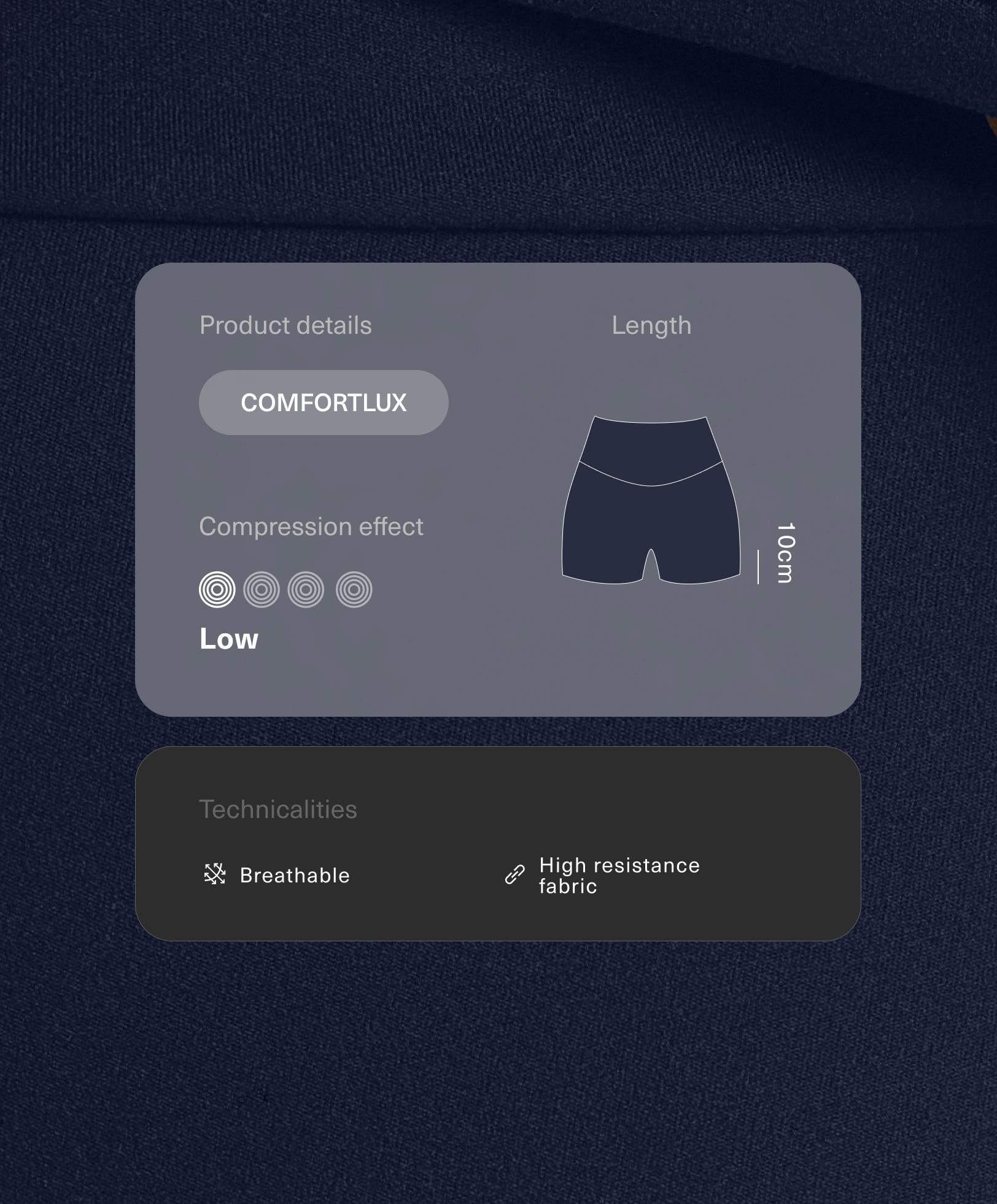 Hot pants Comfortlux с завышенной талией, 10 см Hot pants Comfortlux с завышенной талией, 10 см