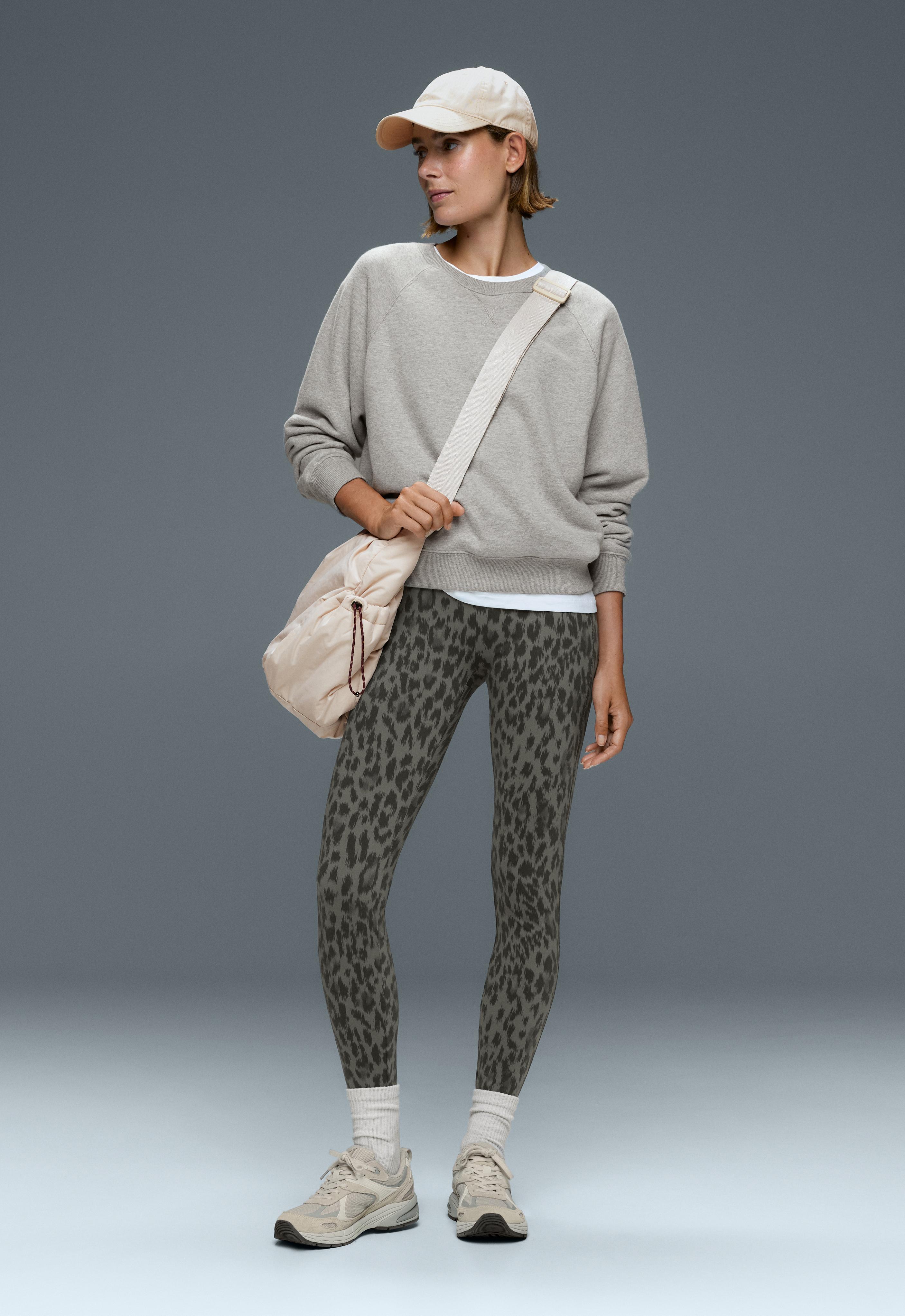 Evermove high-rise leopard ankle-length leggings