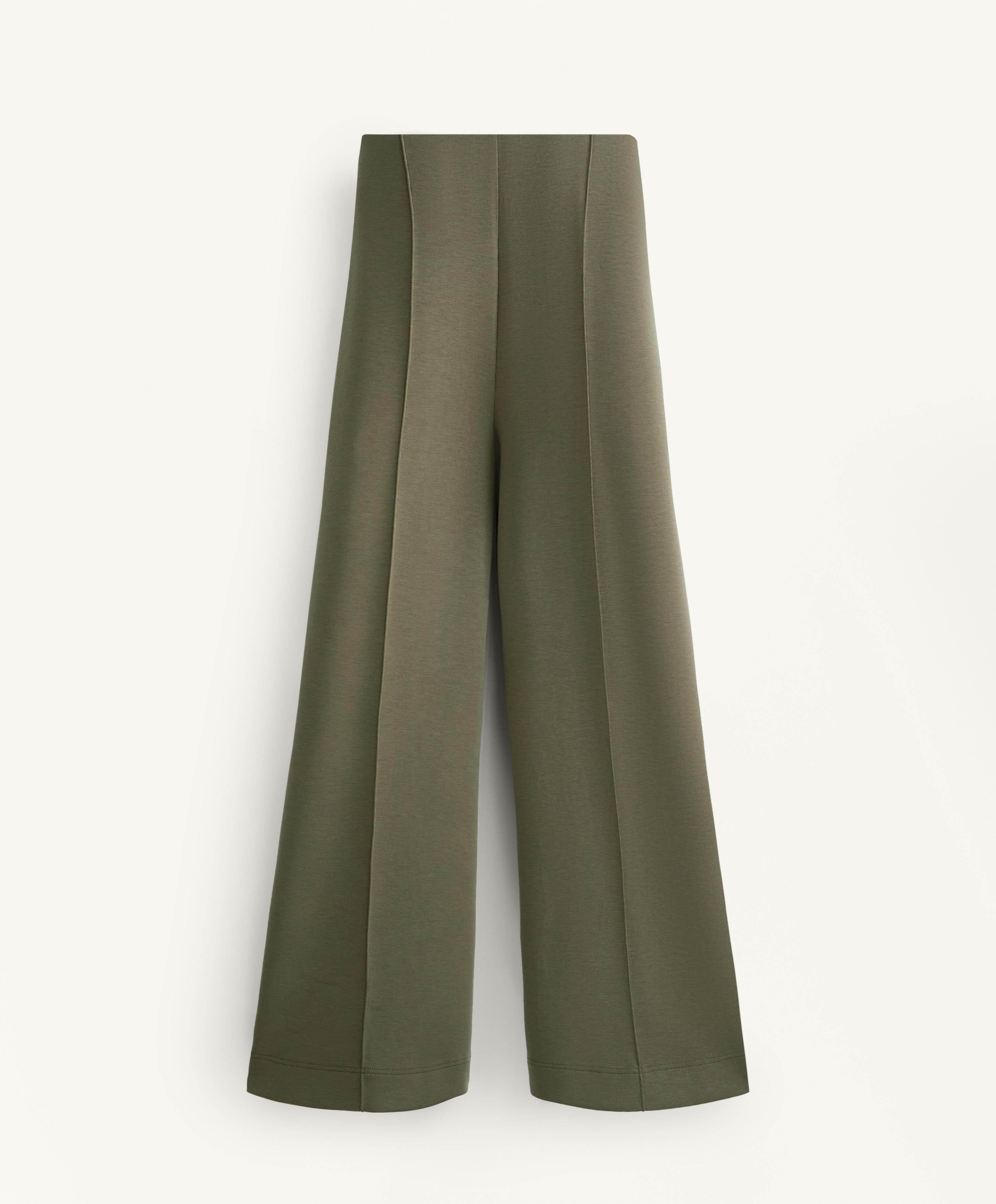 Pantalon droit à nervure avec modal au toucher doux