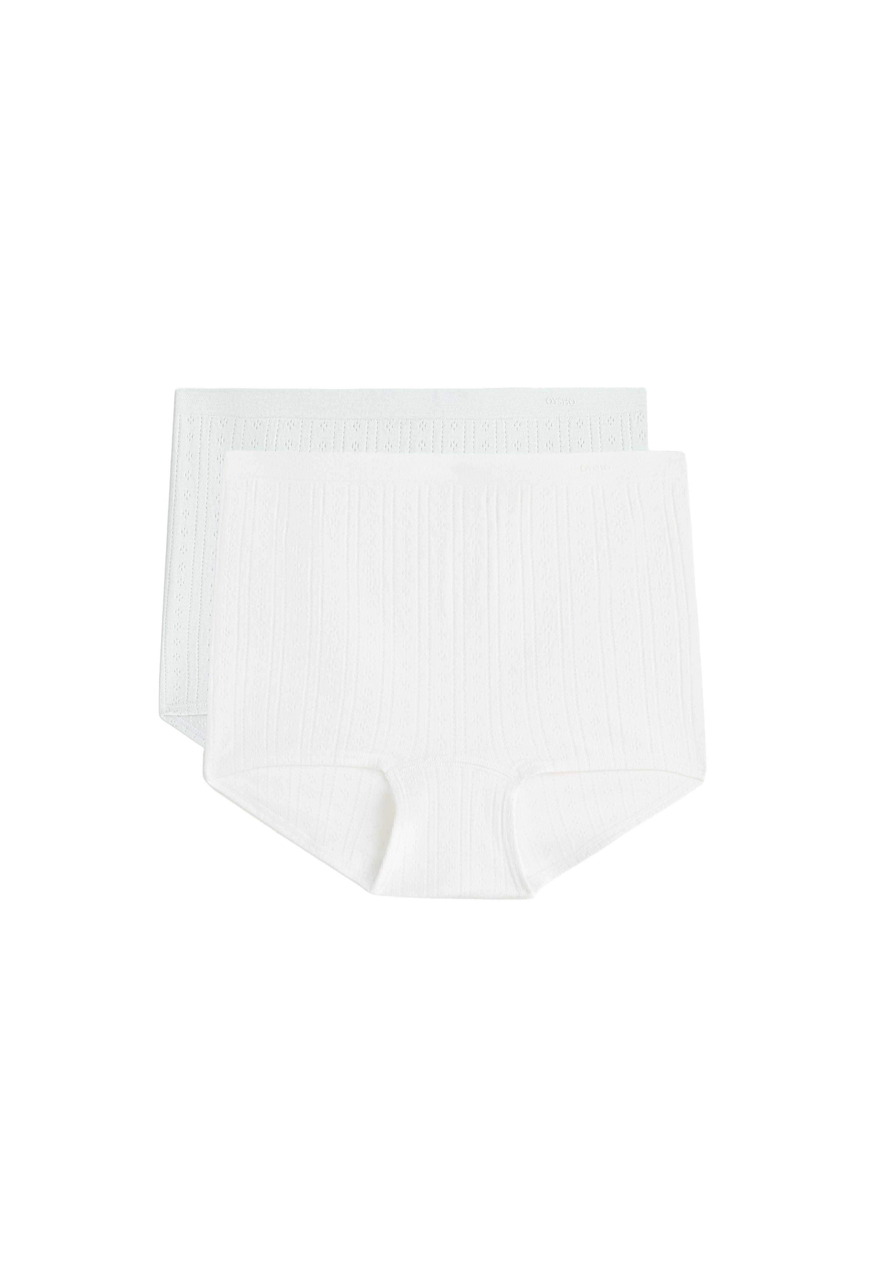 2 seamless soft-touch openwork shortie briefs — GREY MELANGE