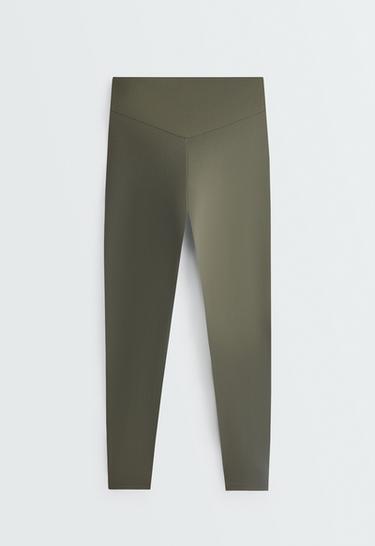 Ankle-length High rise Comfortlux leggings — KHAKI 7