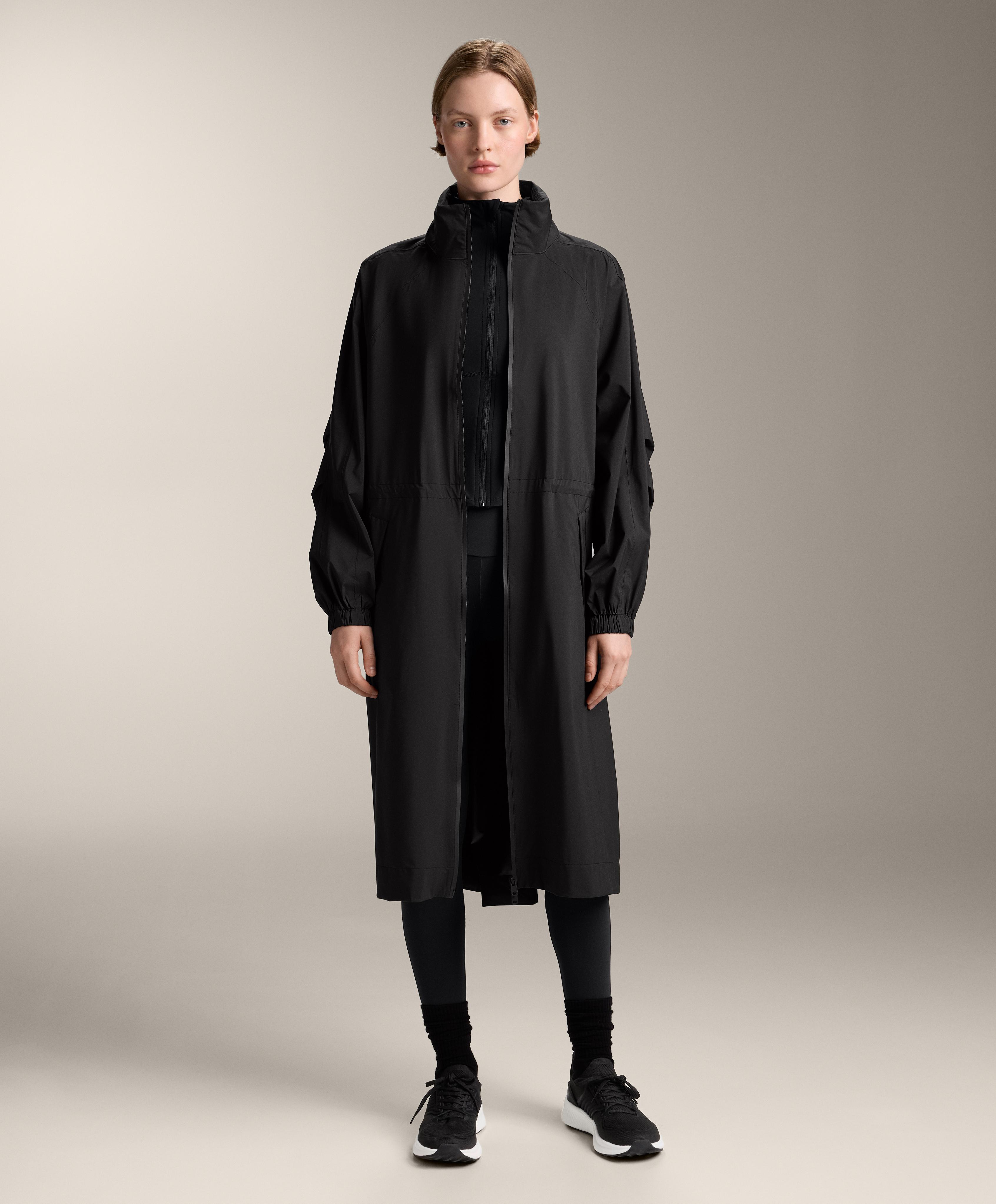 Long packable super extra lightweight 10k waterproof jacket