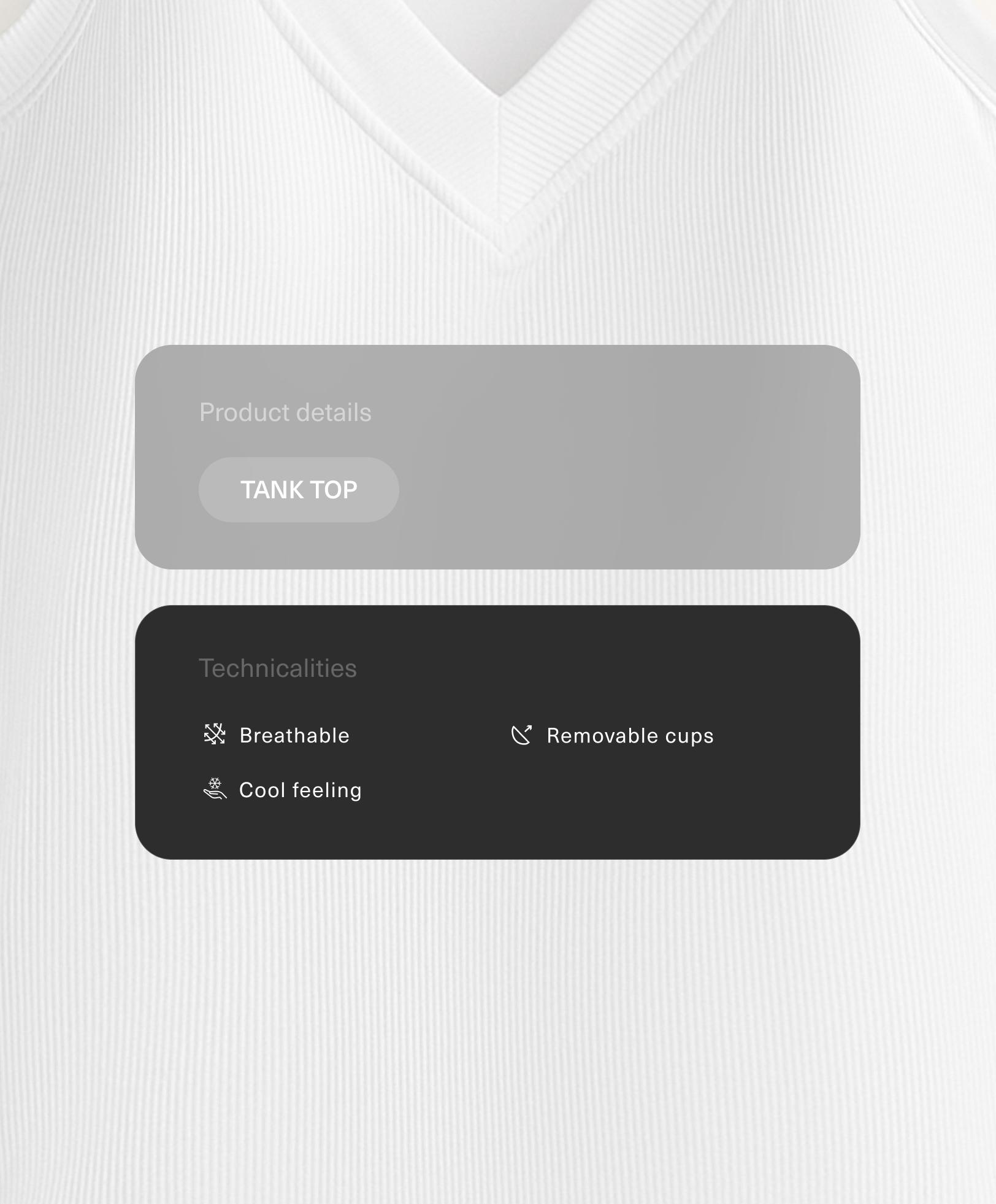 Tank top rib zmes modal