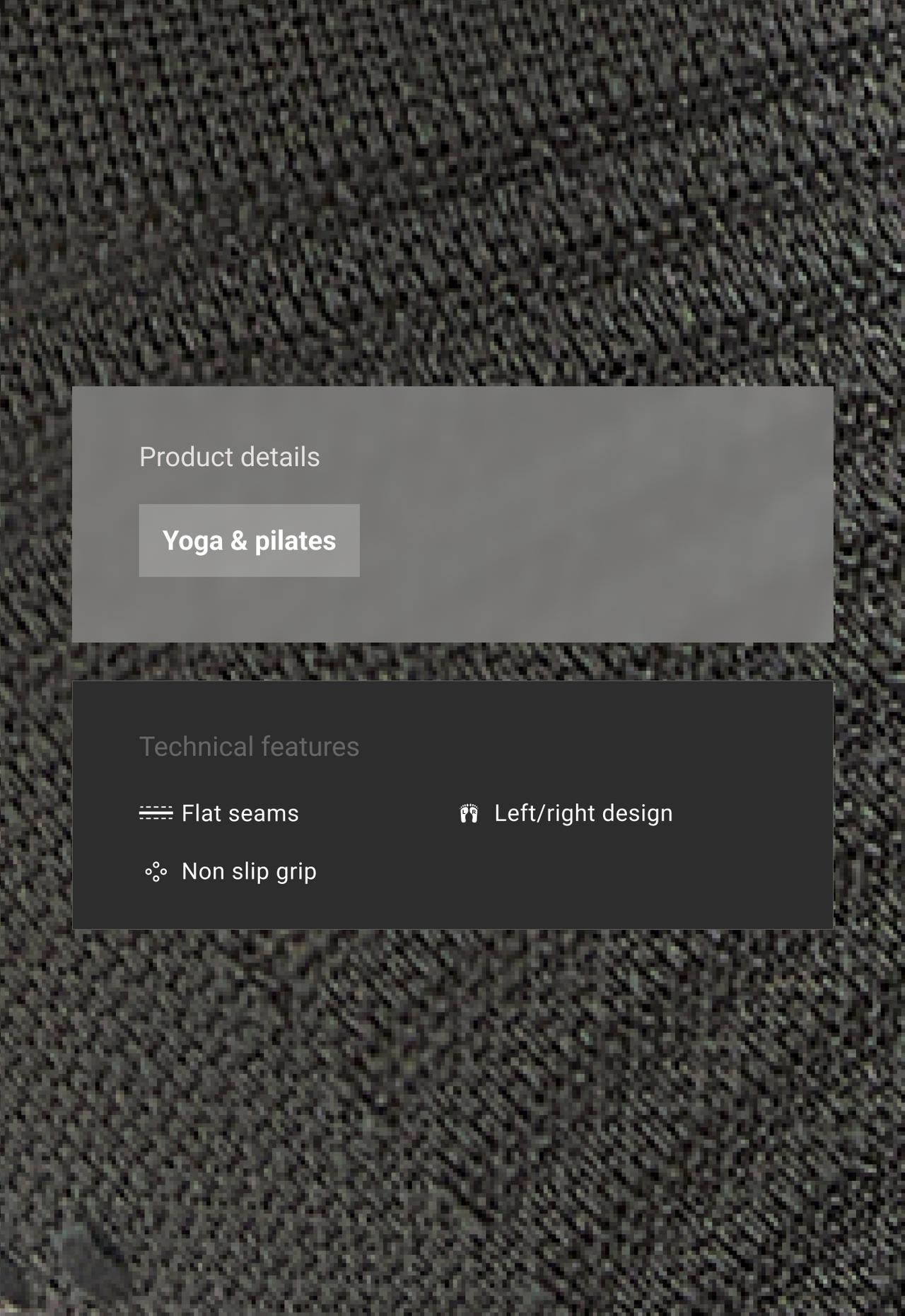 2 pairs of polyamide blend sneaker socks for yoga and Pilates — BLUE-GREY