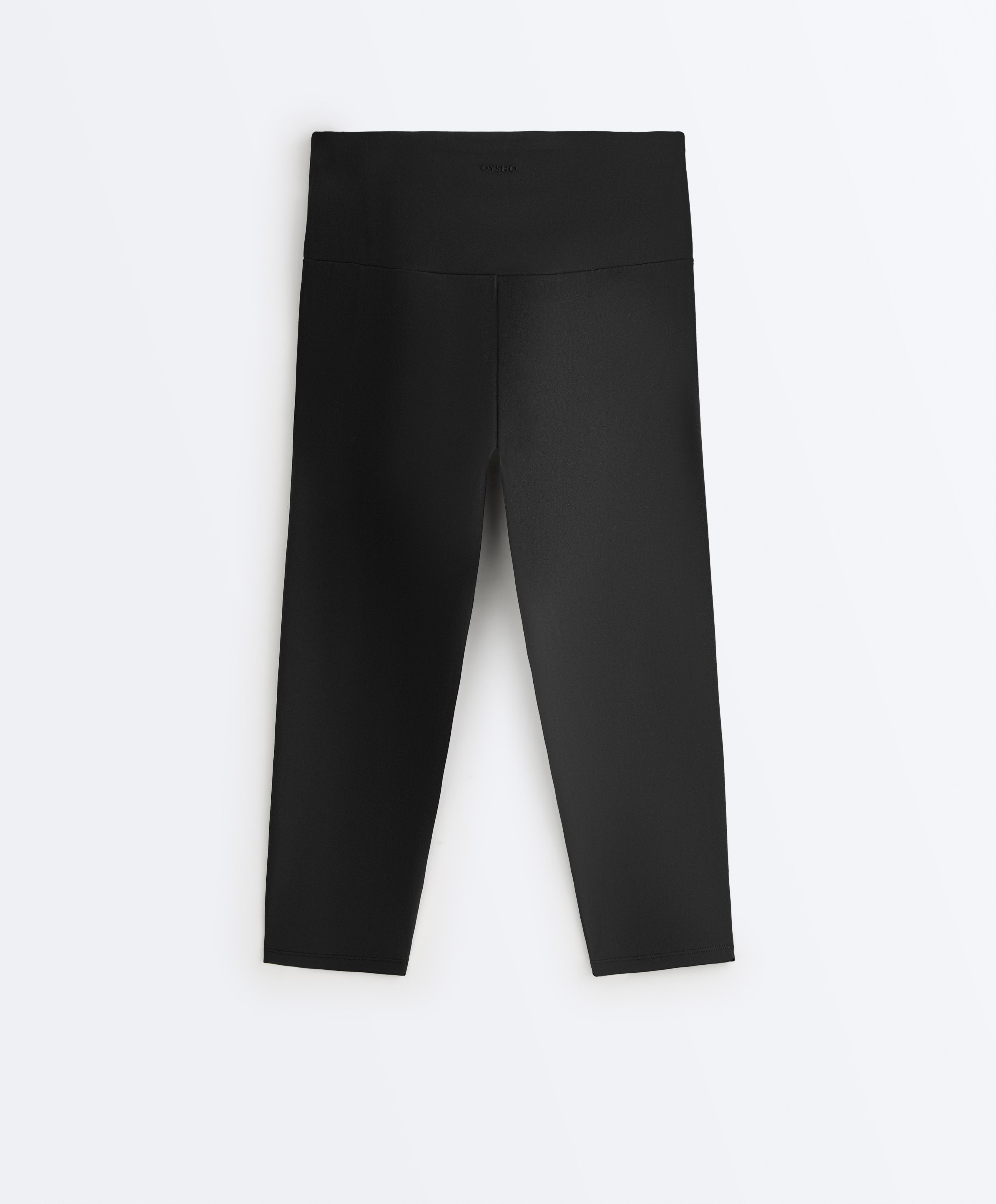 Comfortlux super-high-rise 50cm capri leggings — BLACK