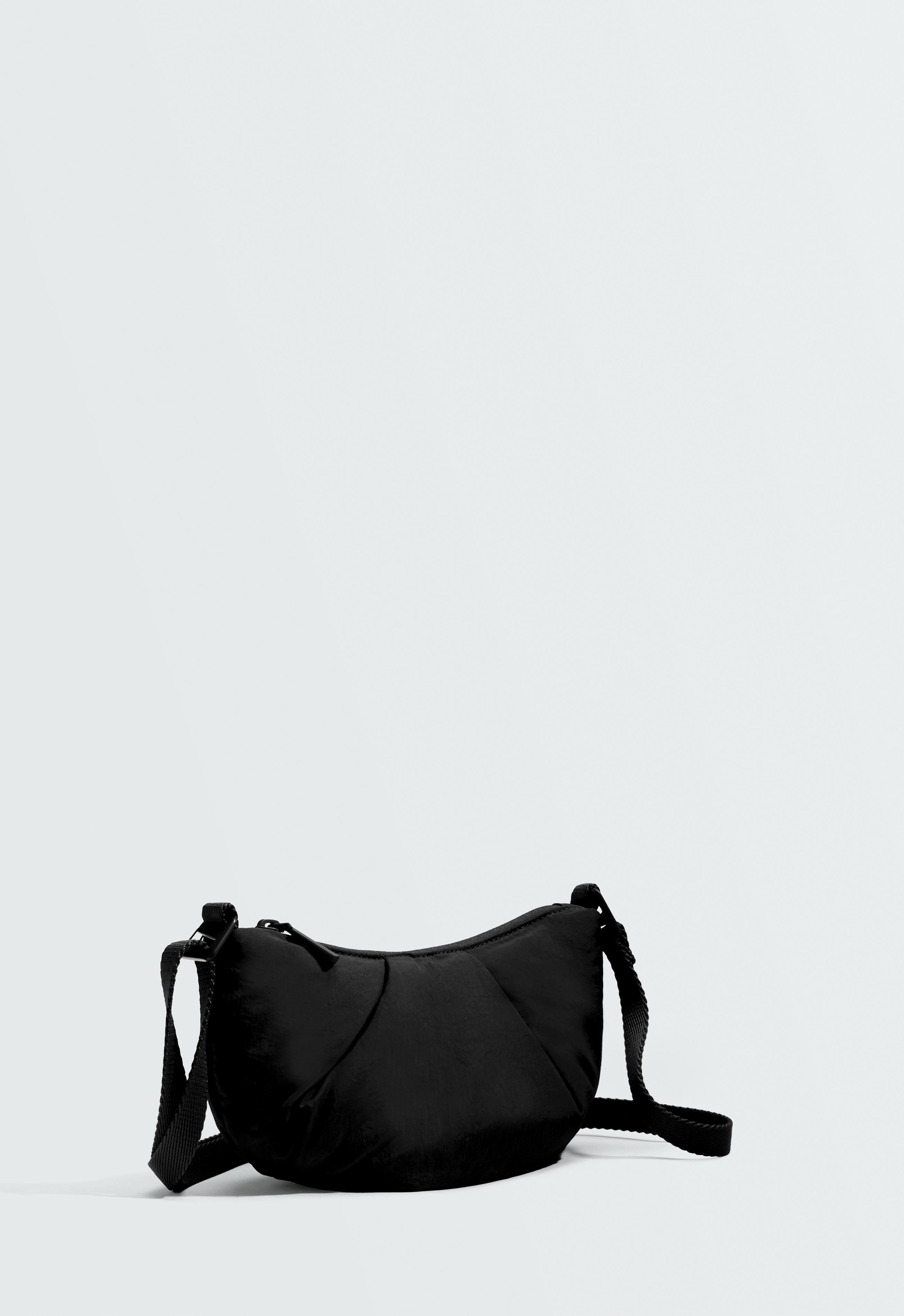 Mini quilted crossbody bag — BLACK