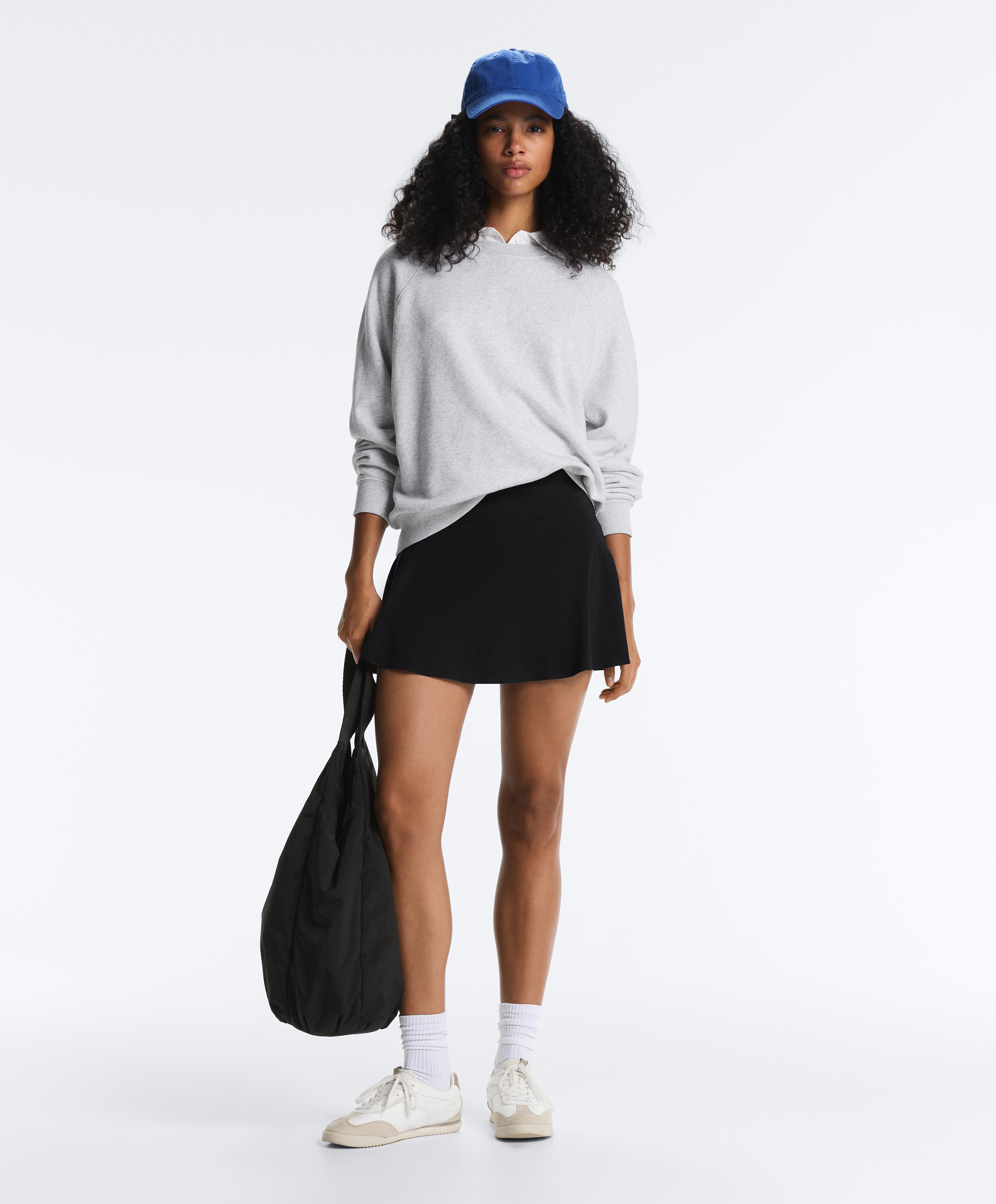 High rise Compressive skirt — BLACK