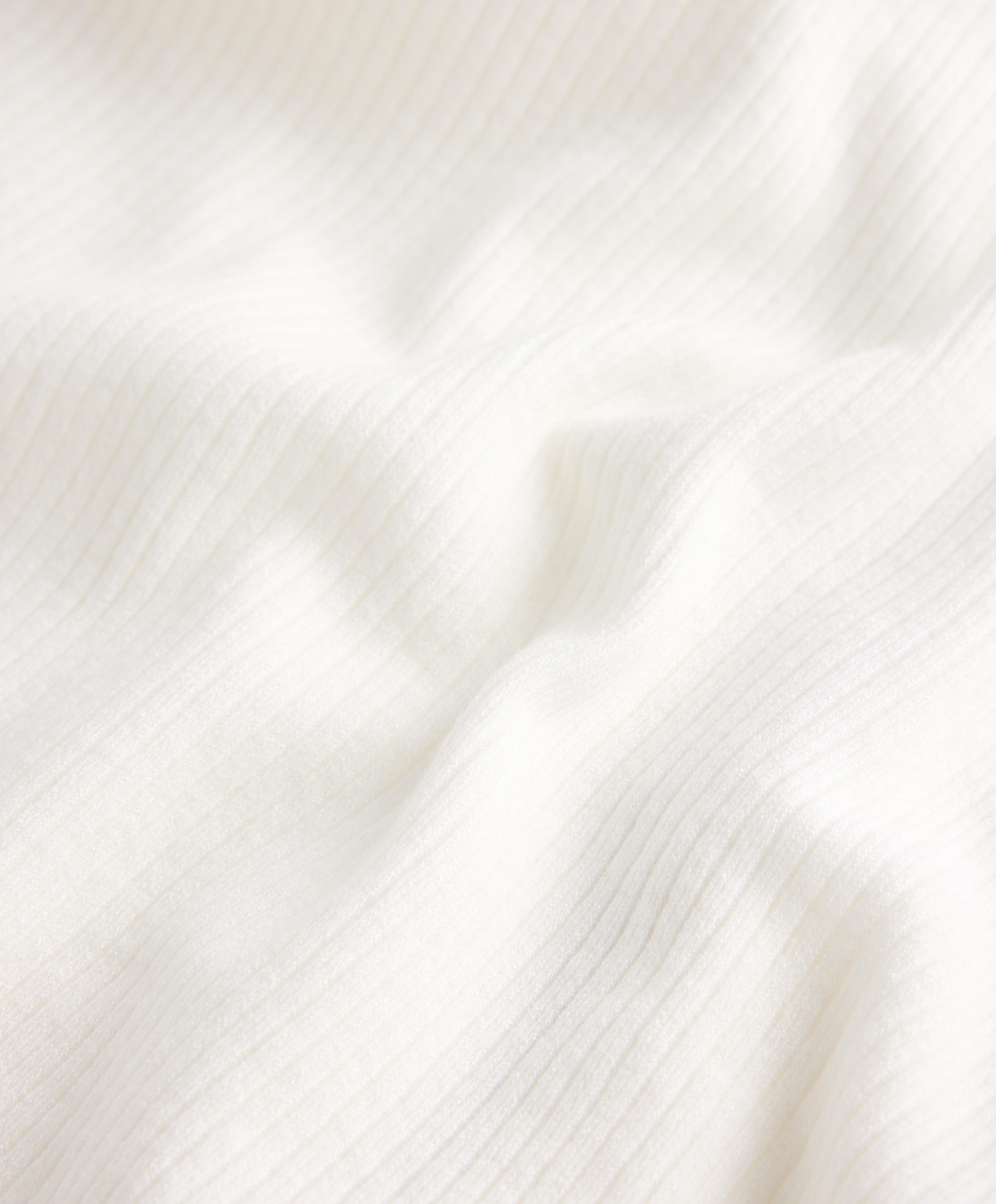 Washed knit hooded jacket — WHITE 