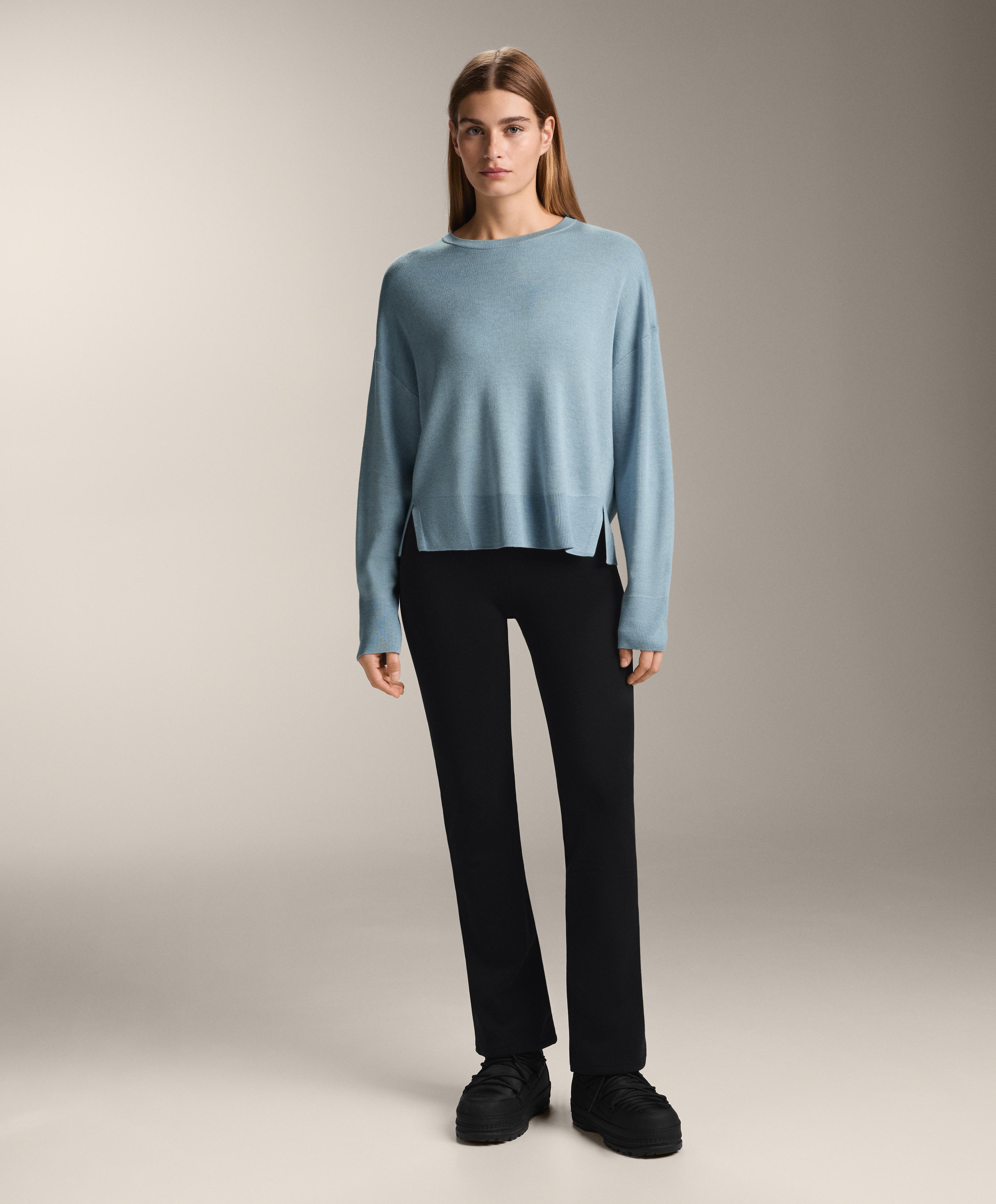 Pullover mit Rundhalsausschnitt aus 10 % Kaschmir - Sale Pullover mit Rundhalsausschnitt aus 10 % Kaschmir - Sale