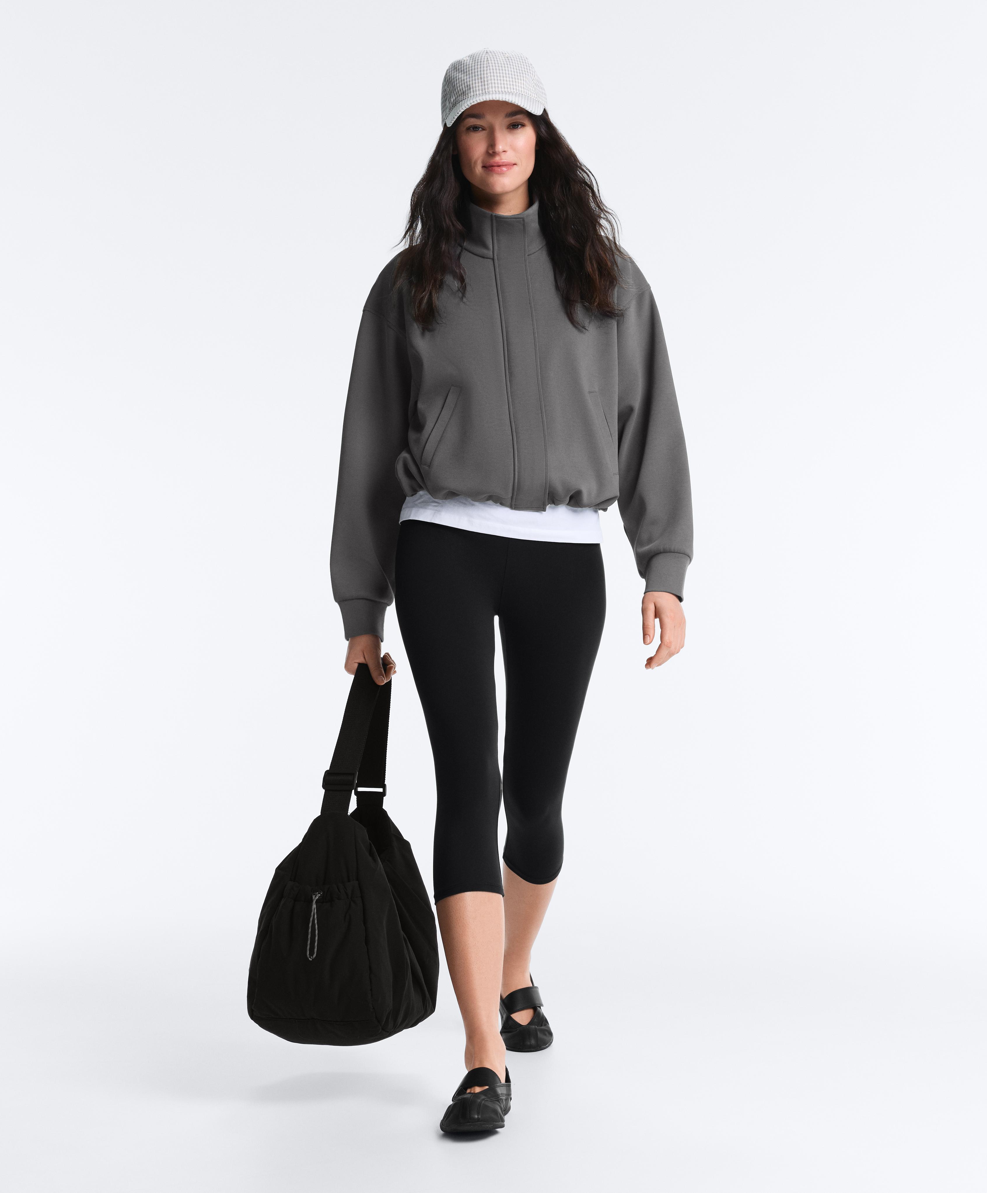 Piqué jacket with cotton — ASPHALT GREY