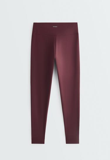 Ankle-length High rise Comfortlux leggings — BURGUNDY 8
