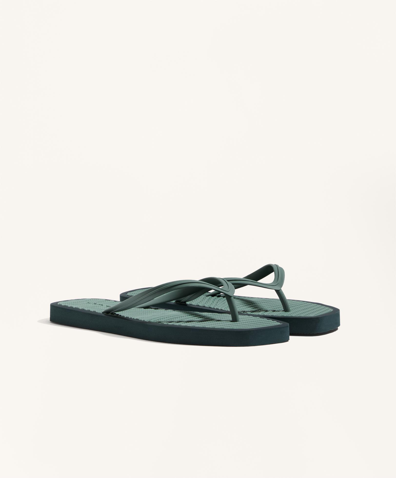 Textured beachwear sandals - Sale